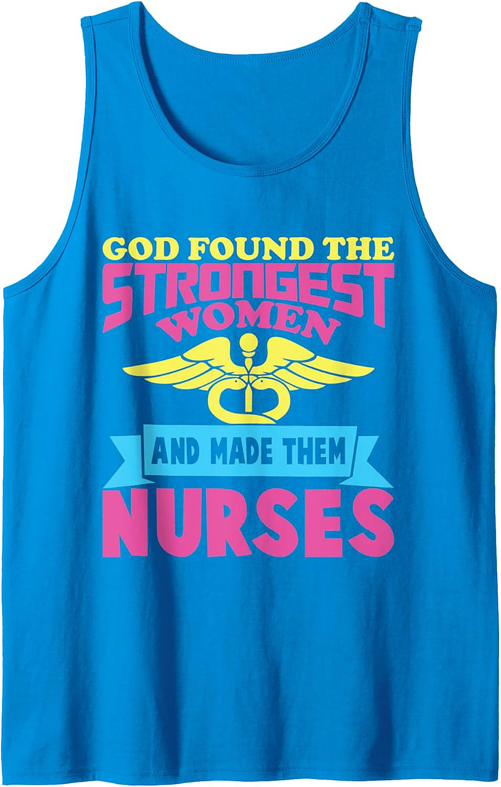 Strongest Women Nurse Graphic Tank Top Breathable Cotton