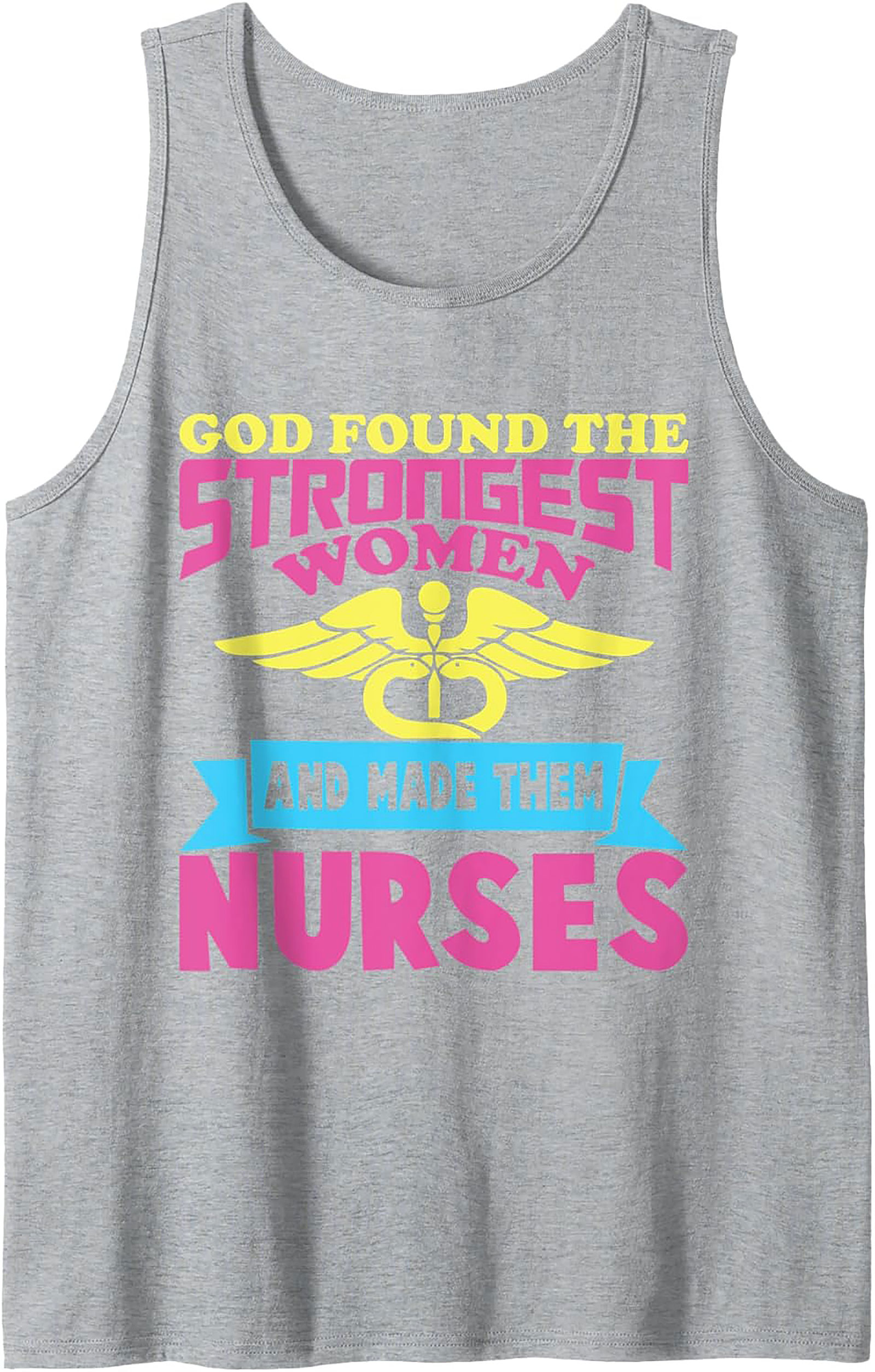 Strongest Women Nurse Graphic Tank Top Breathable Cotton