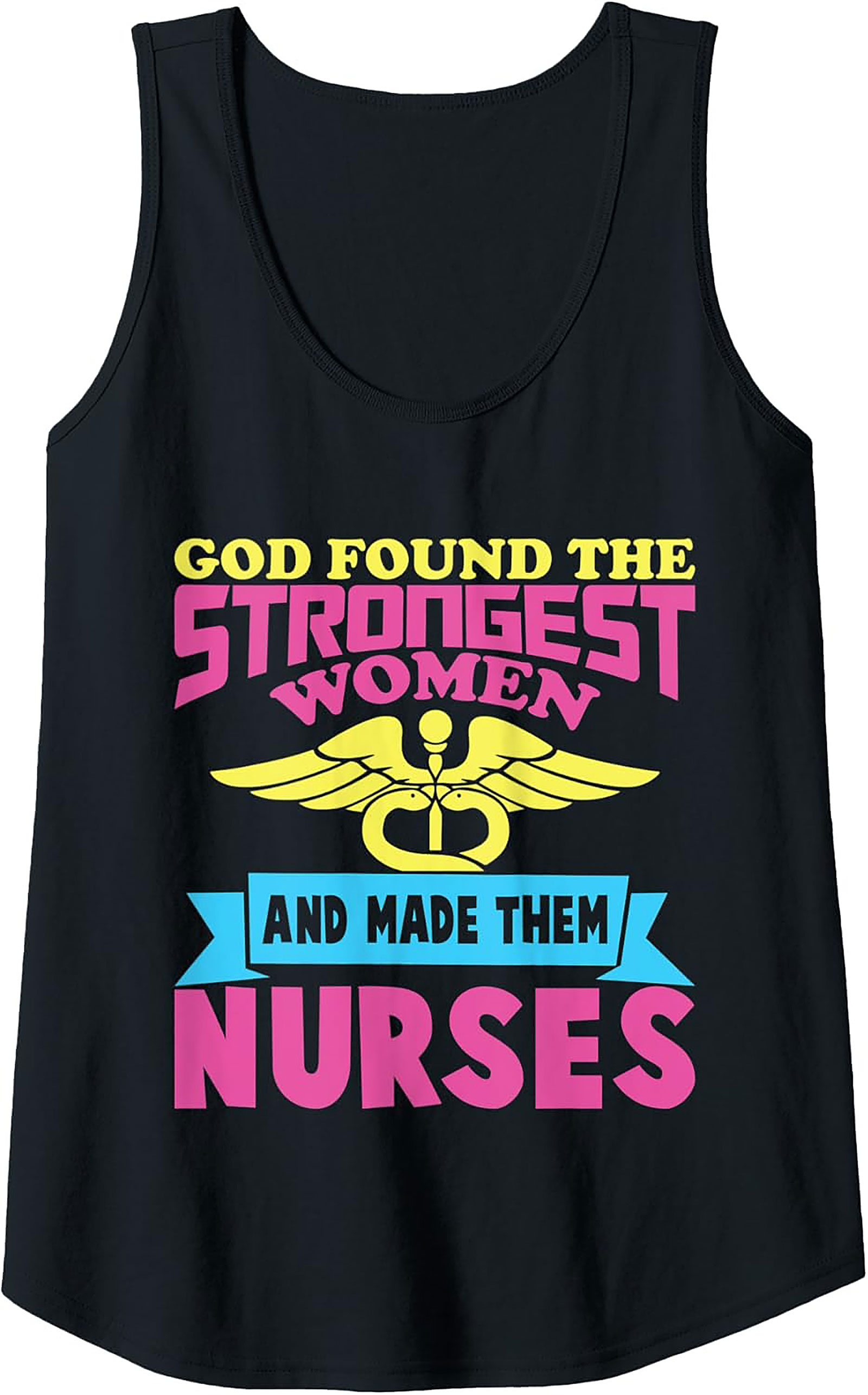 Strongest Women Nurse Graphic Tank Top Breathable Cotton