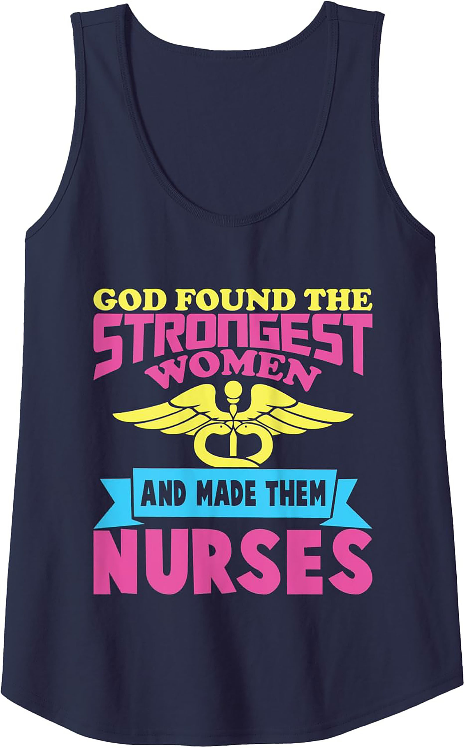 Strongest Women Nurse Graphic Tank Top Breathable Cotton
