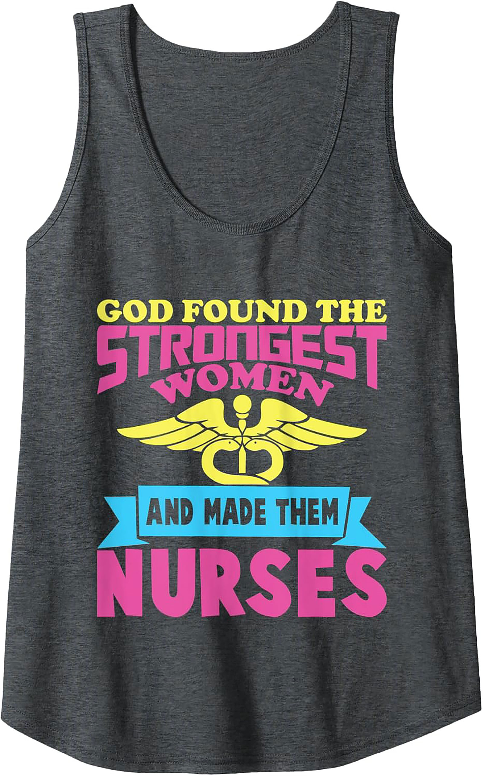 Strongest Women Nurse Graphic Tank Top Breathable Cotton