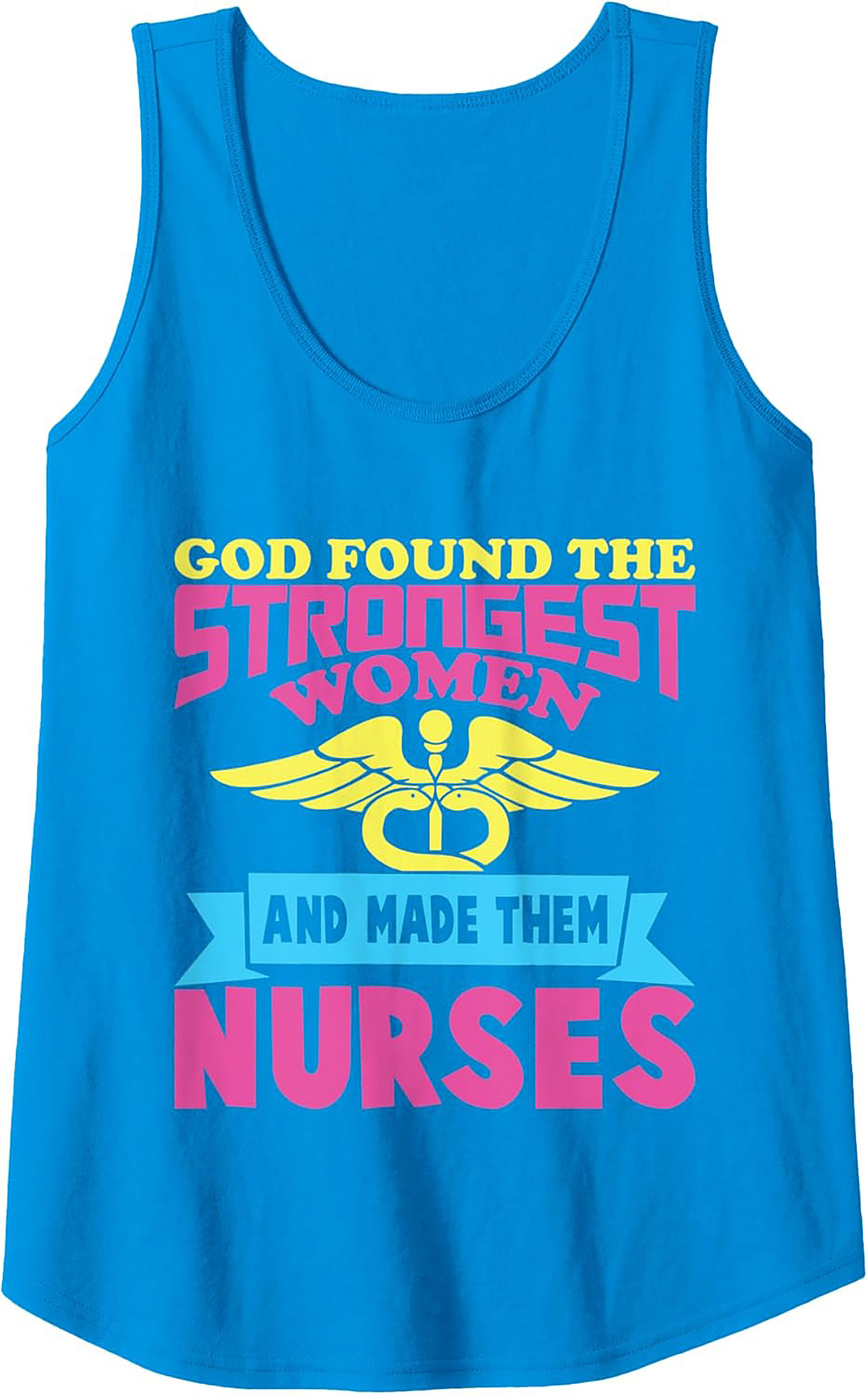 Strongest Women Nurse Graphic Tank Top Breathable Cotton