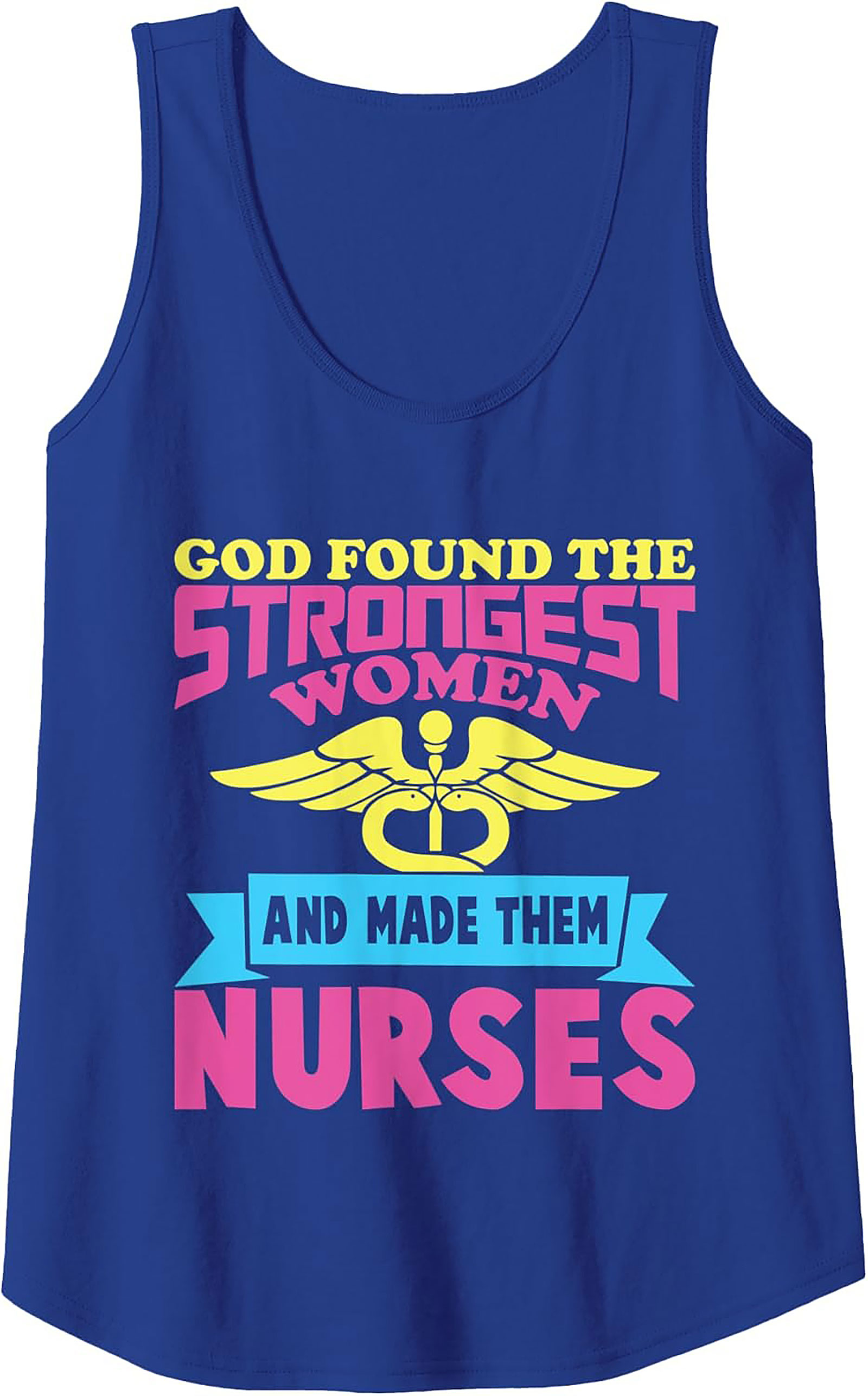 Strongest Women Nurse Graphic Tank Top Breathable Cotton
