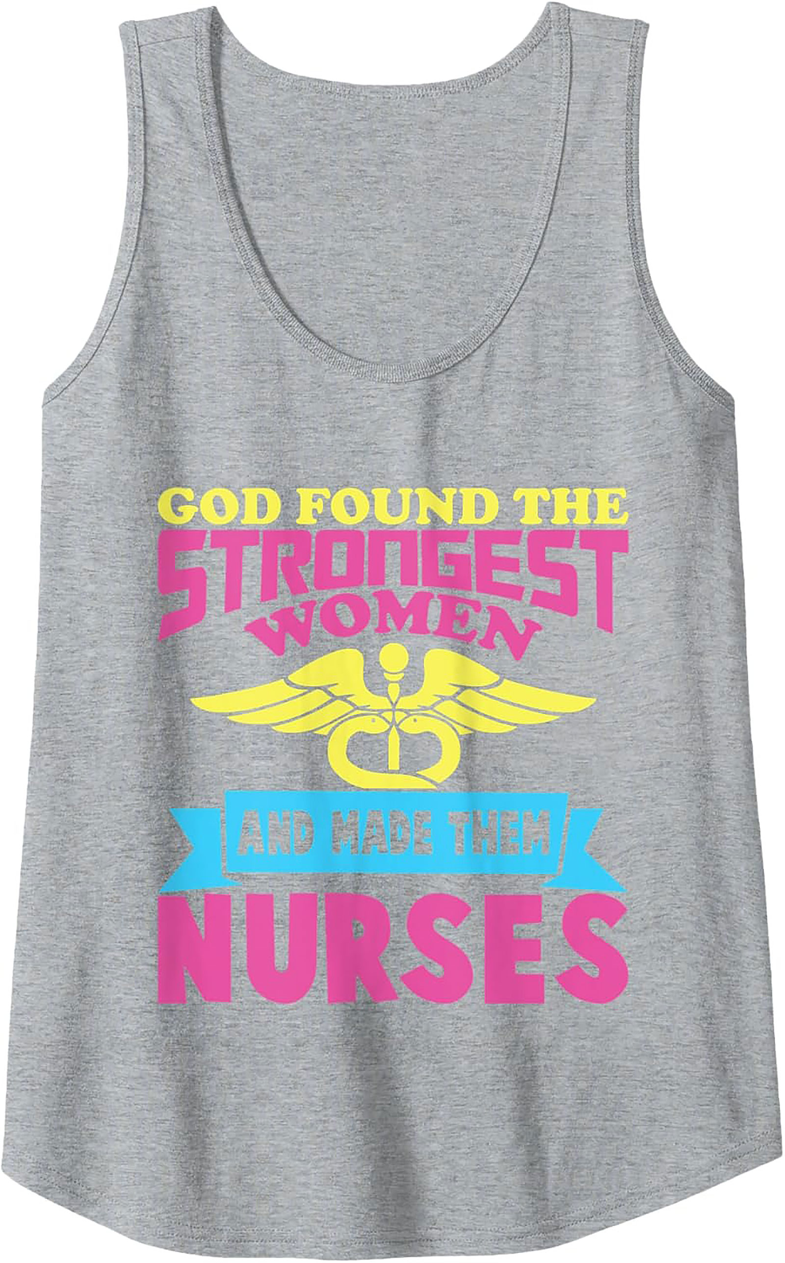 Strongest Women Nurse Graphic Tank Top Breathable Cotton