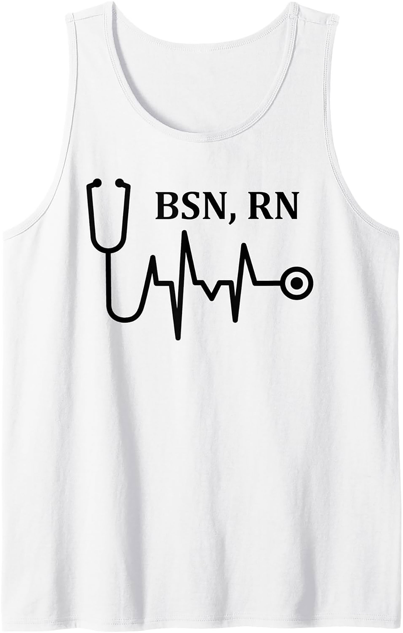BSN RN Tank Top Registered Nurse Graphic Sleeveless Shirt
