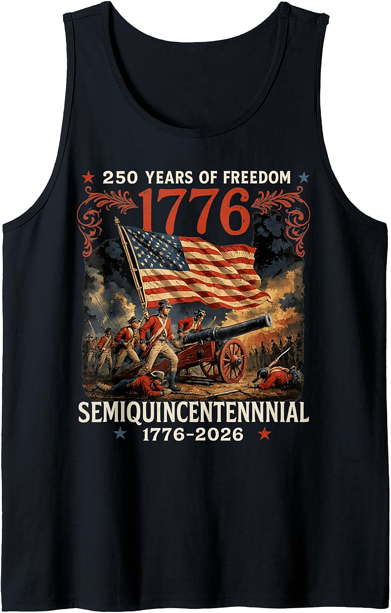 1776 Semiquincentennial 250 Years of Freedom Tank Top
