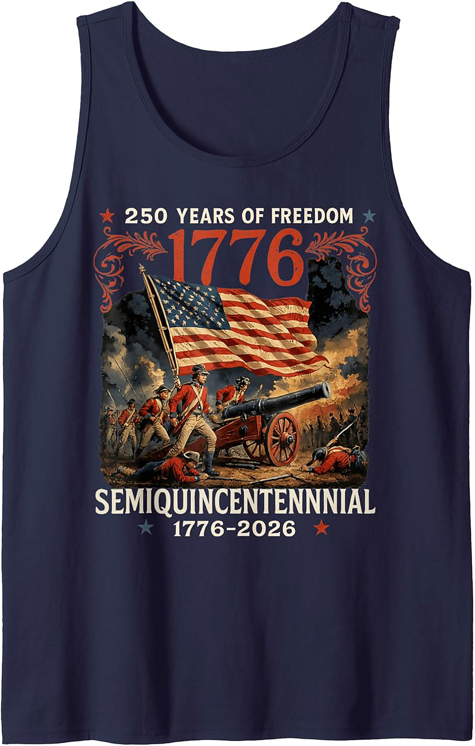 1776 Semiquincentennial 250 Years of Freedom Tank Top