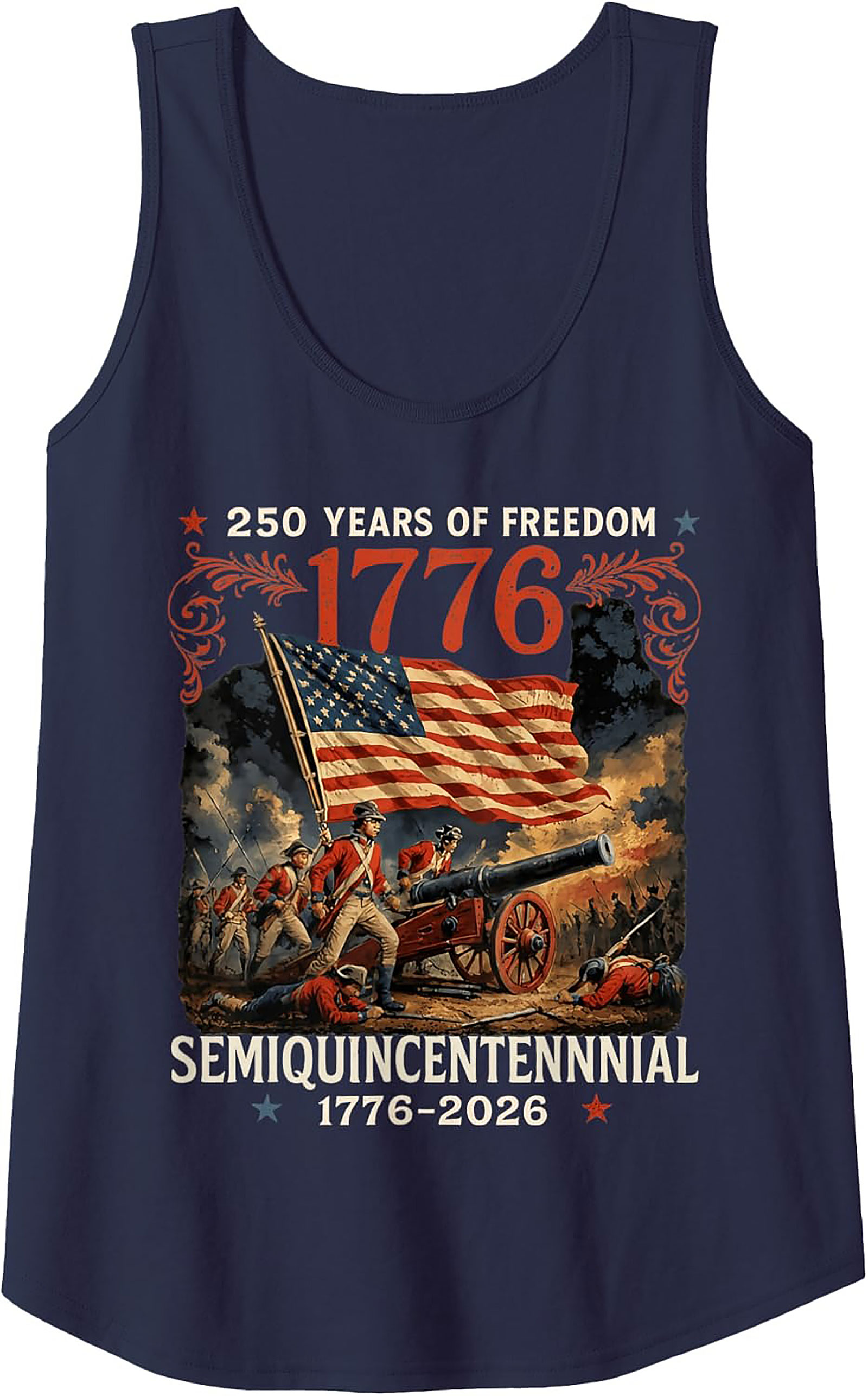 1776 Semiquincentennial 250 Years of Freedom Tank Top