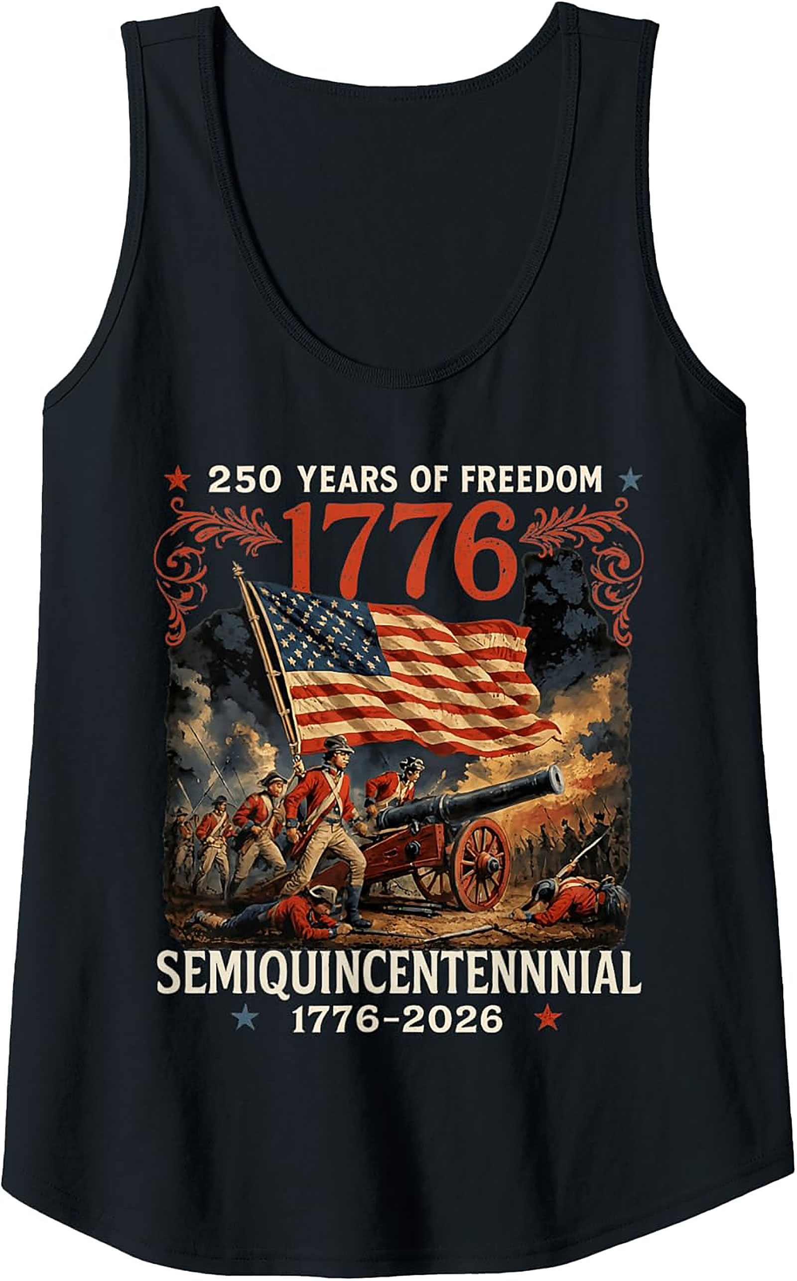 1776 Semiquincentennial 250 Years of Freedom Tank Top