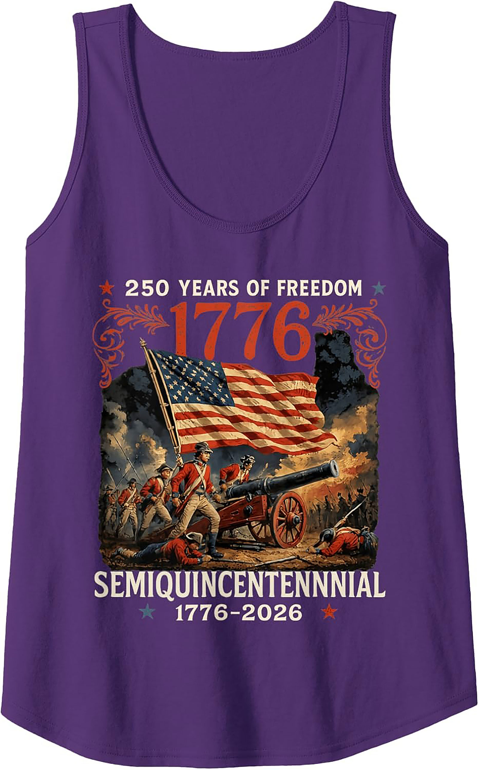 1776 Semiquincentennial 250 Years of Freedom Tank Top