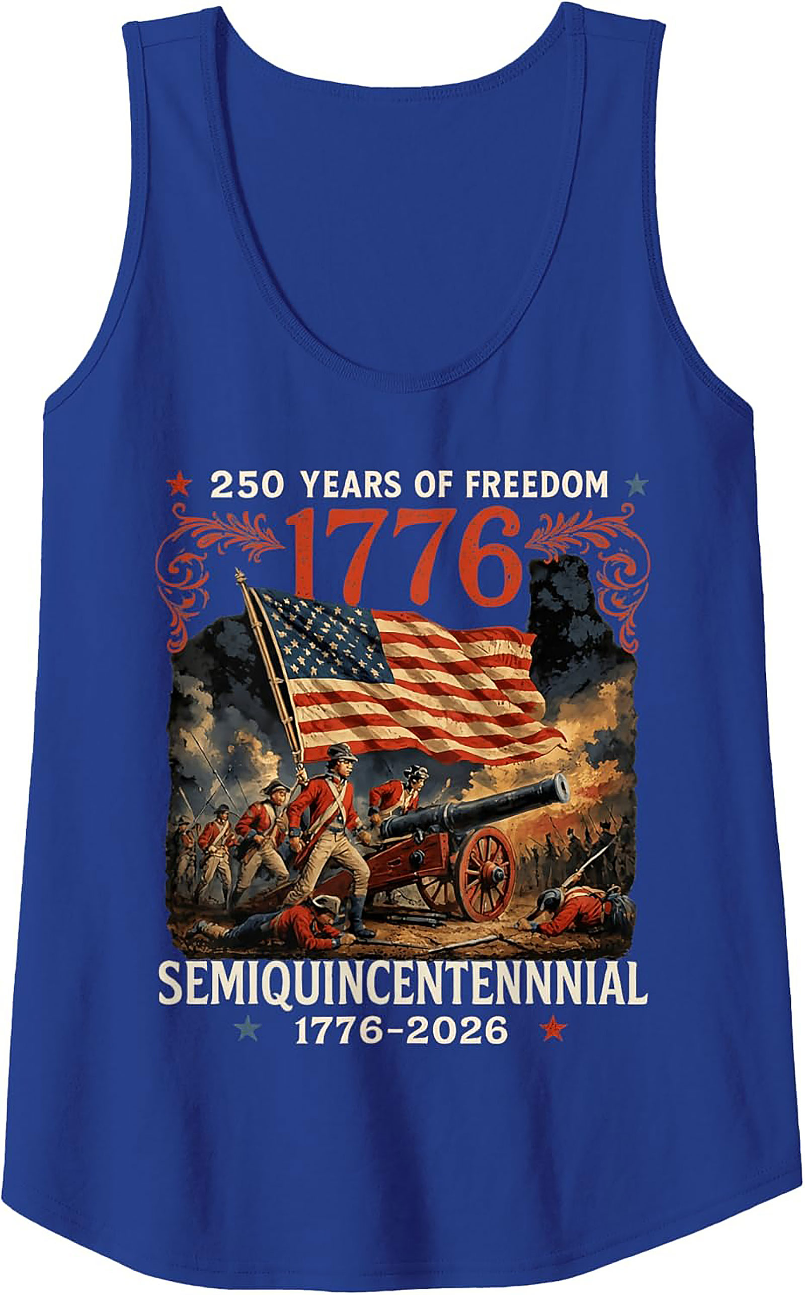 1776 Semiquincentennial 250 Years of Freedom Tank Top