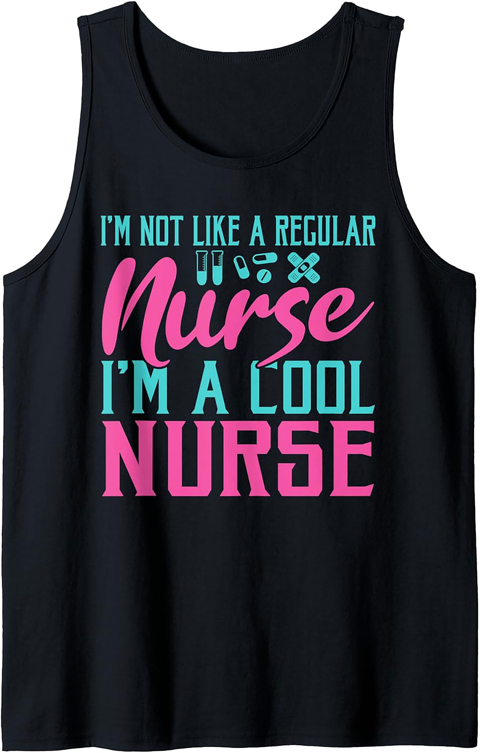 Cool Nurse Graphic Tank Top Funny Nursing Sleeveless Tee