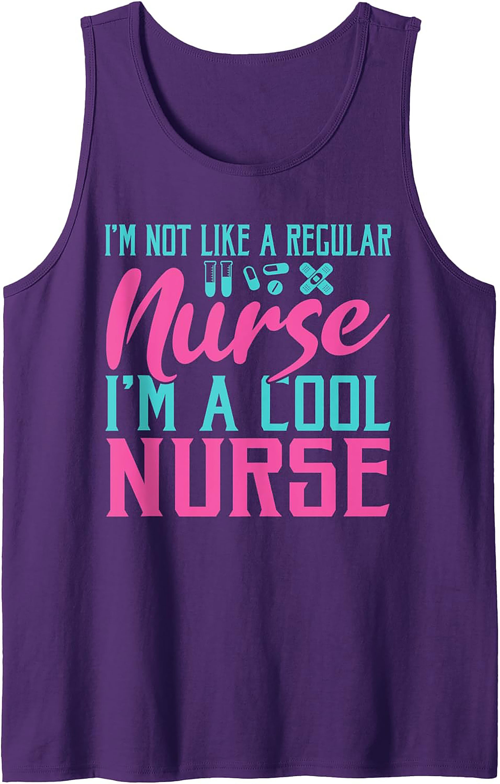 Cool Nurse Graphic Tank Top Funny Nursing Sleeveless Tee