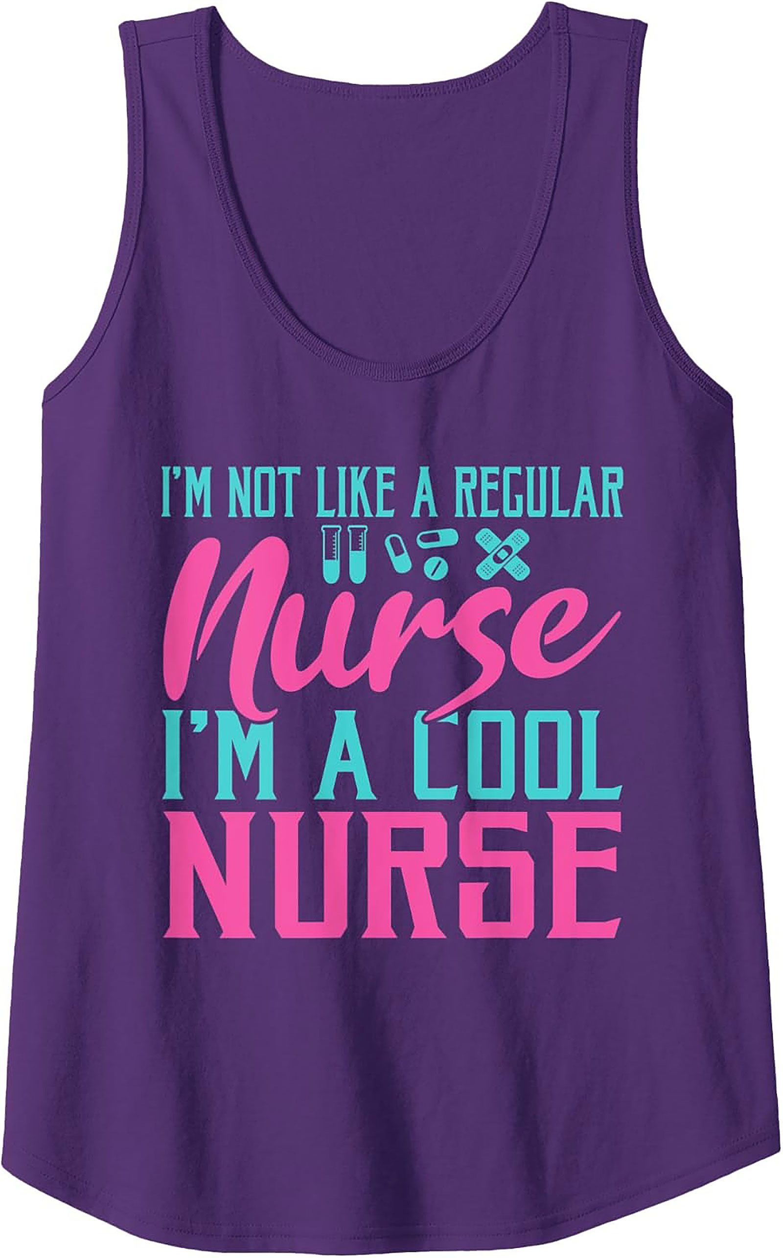 Cool Nurse Graphic Tank Top Funny Nursing Sleeveless Tee