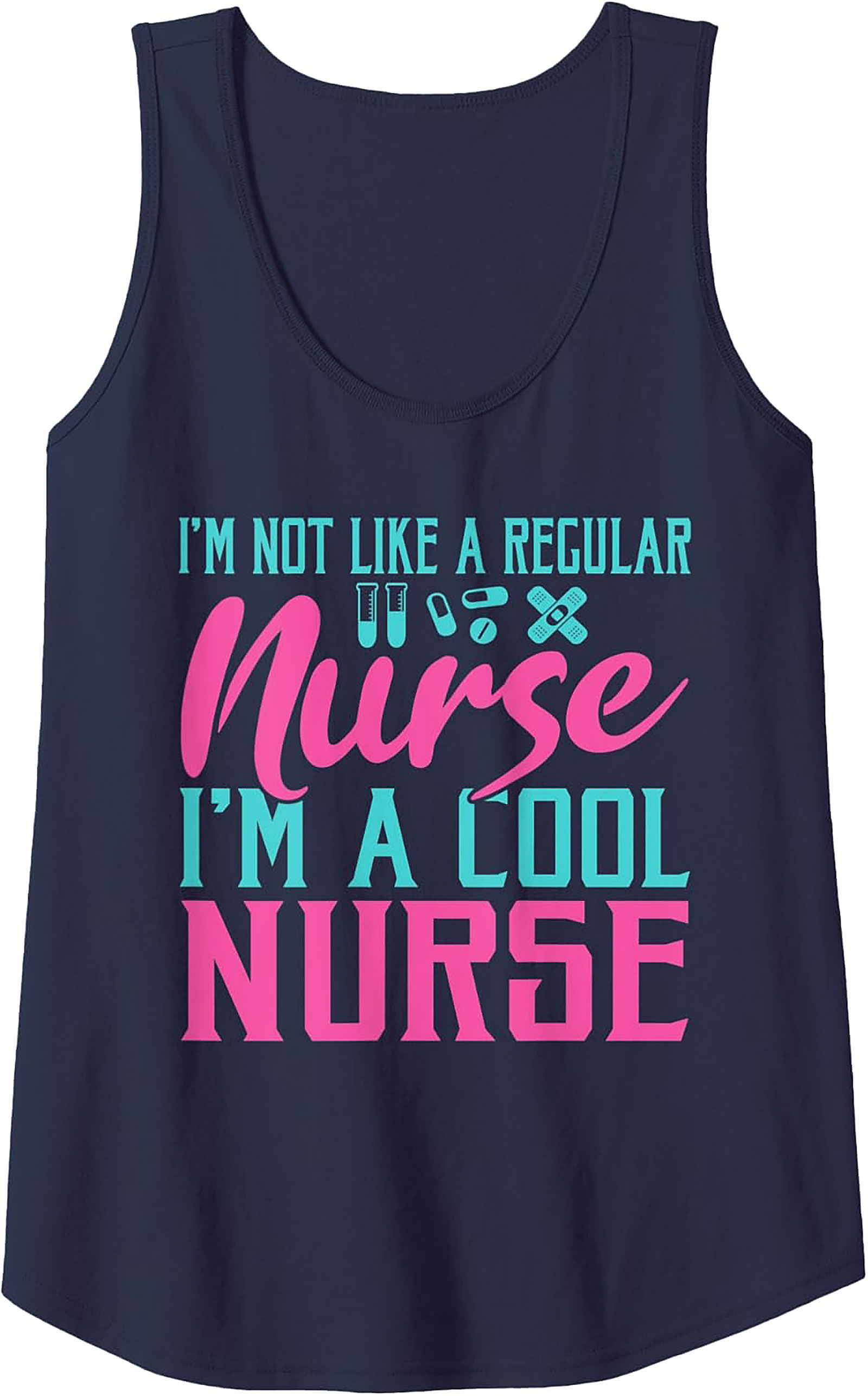 Cool Nurse Graphic Tank Top Funny Nursing Sleeveless Tee