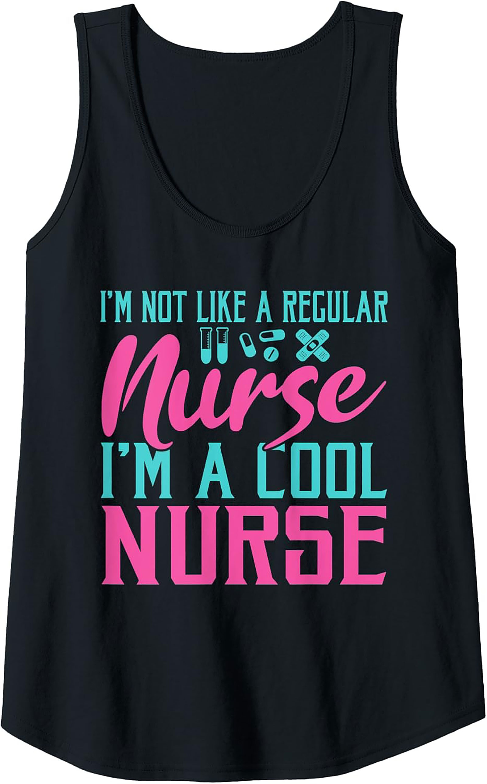 Cool Nurse Graphic Tank Top Funny Nursing Sleeveless Tee