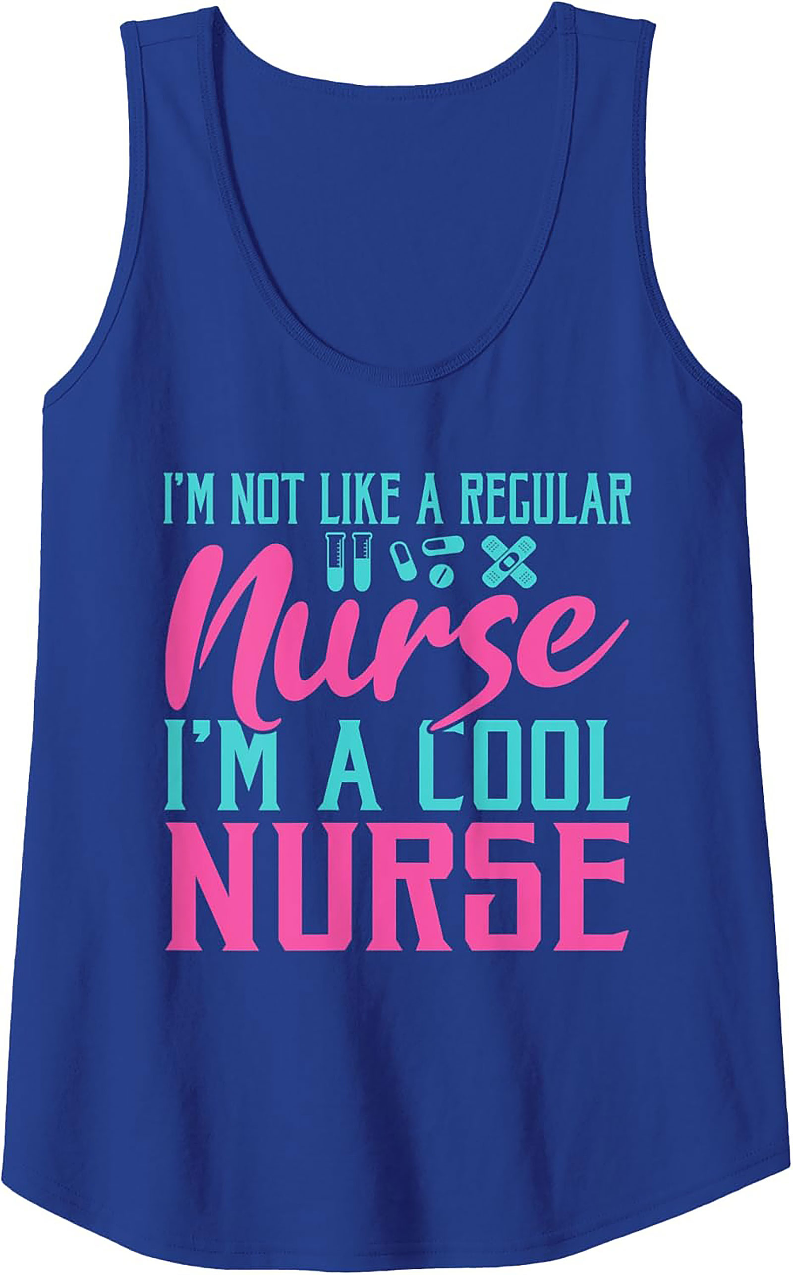 Cool Nurse Graphic Tank Top Funny Nursing Sleeveless Tee