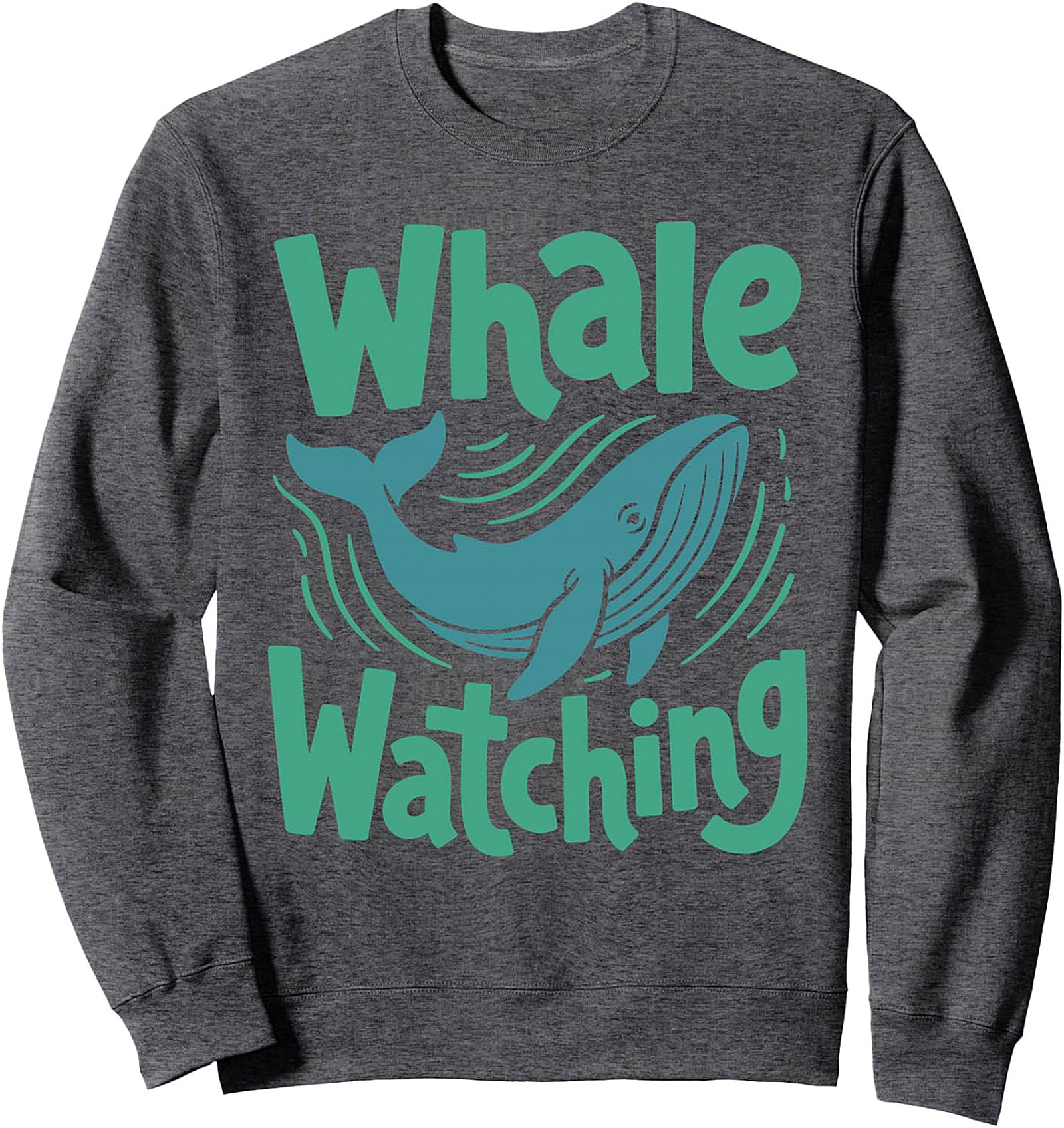 Whale Watching Graphic Crewneck Sweatshirt