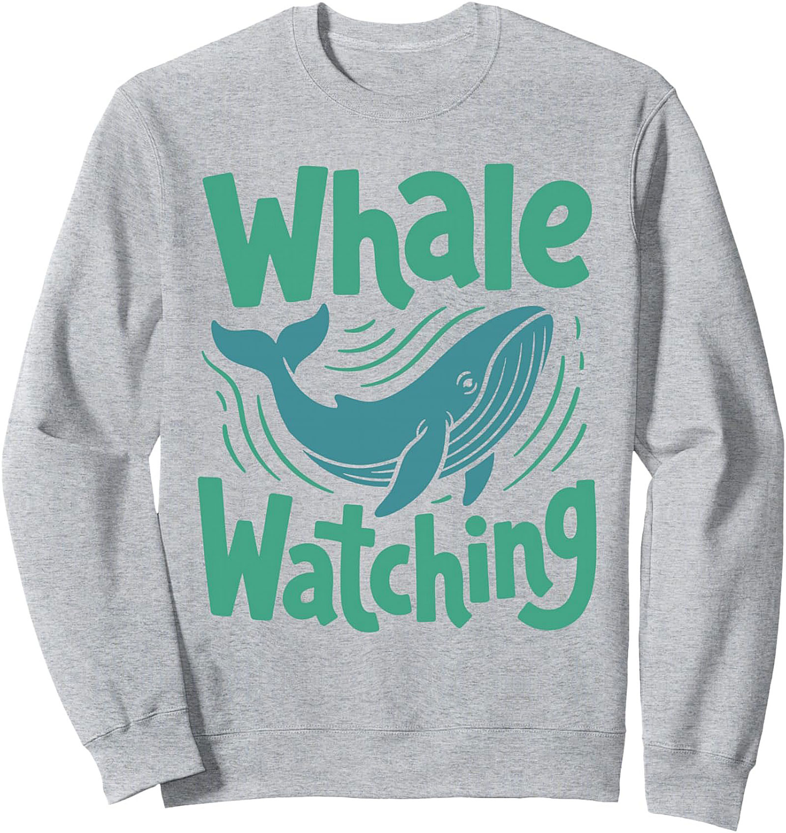 Whale Watching Graphic Crewneck Sweatshirt