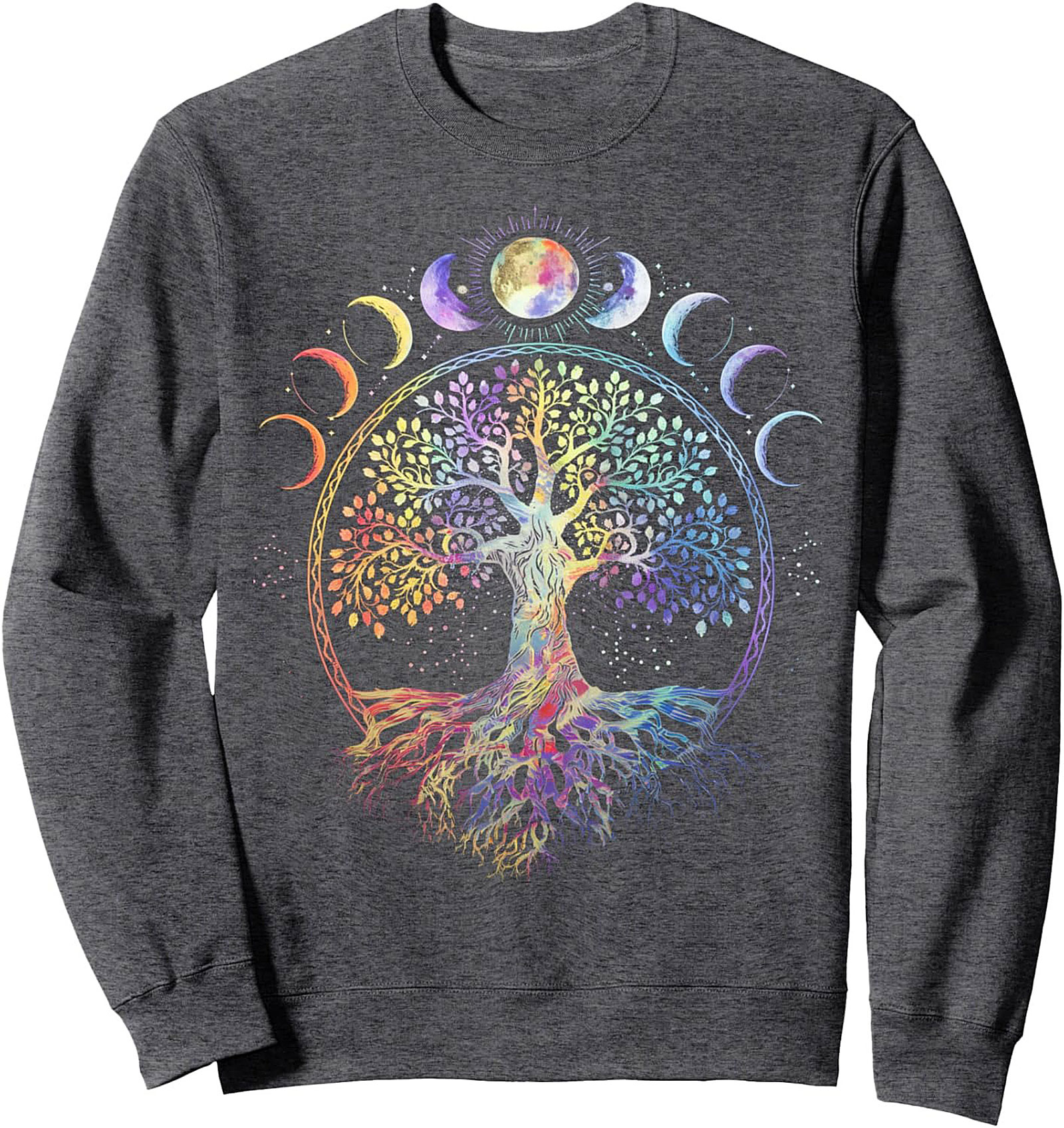 Celestial Tree of Life Moon Phase Graphic Sweatshirt