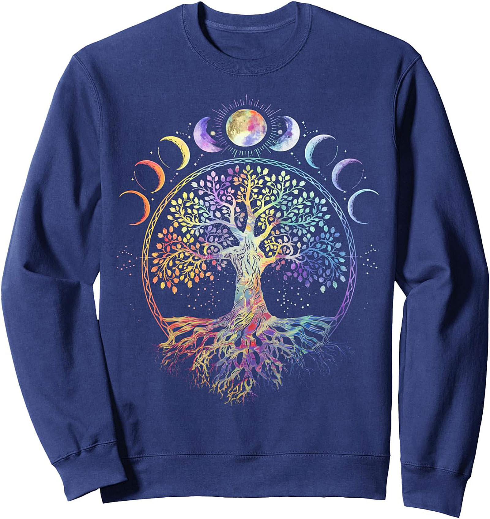 Celestial Tree of Life Moon Phase Graphic Sweatshirt