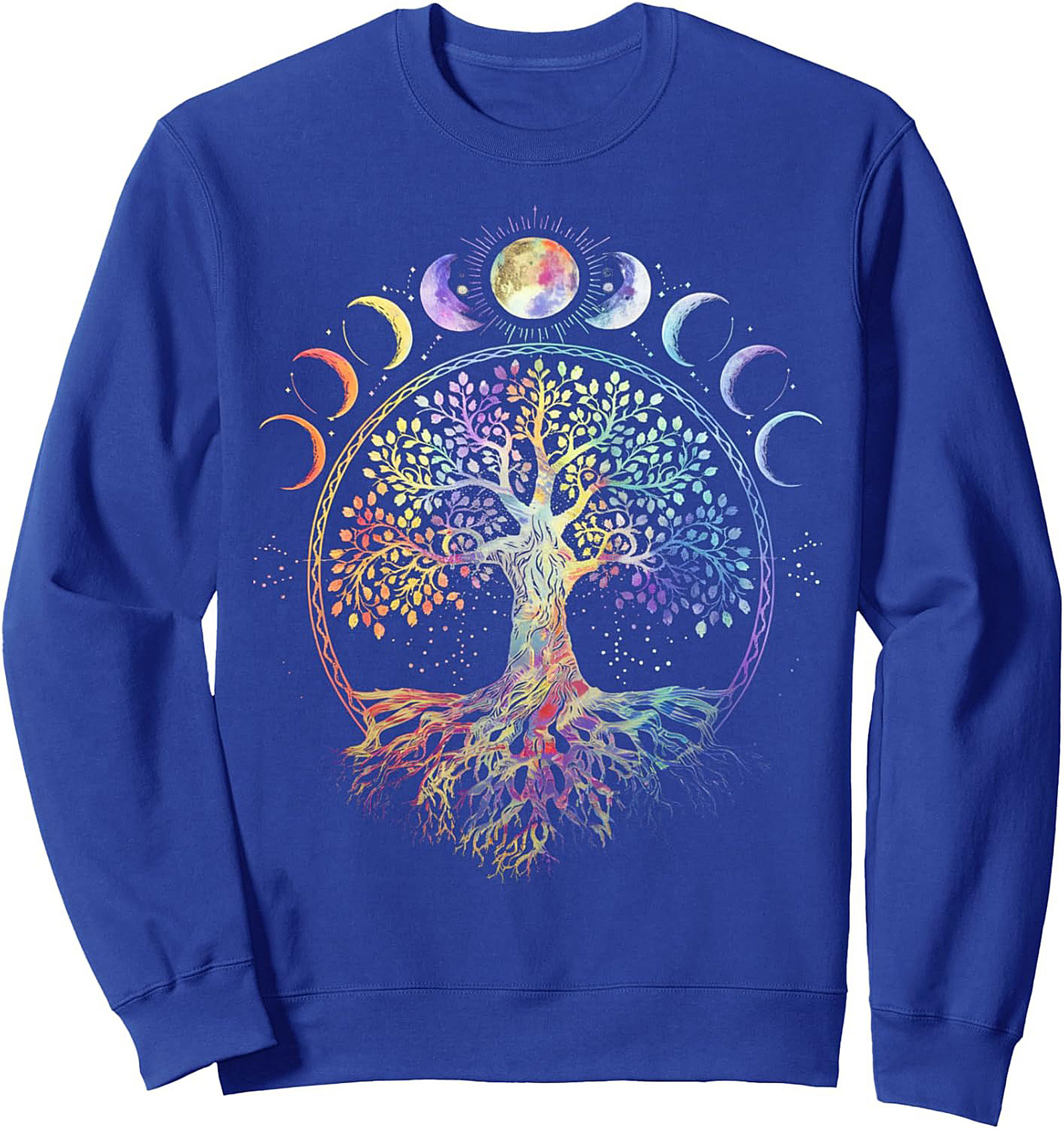 Celestial Tree of Life Moon Phase Graphic Sweatshirt