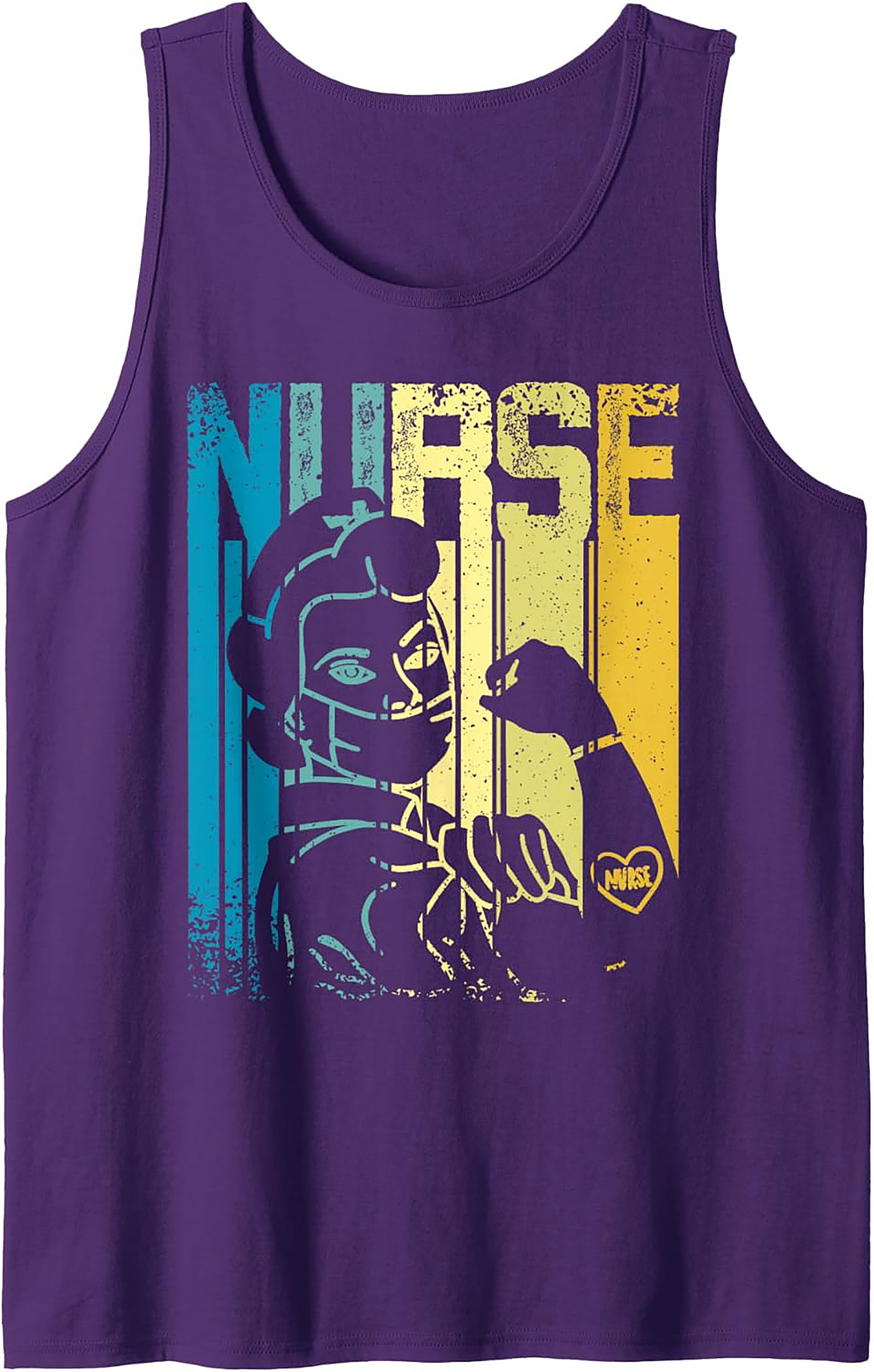 Retro Nurse Graphic Tank Top Vintage Healthcare Sleeveless Tee