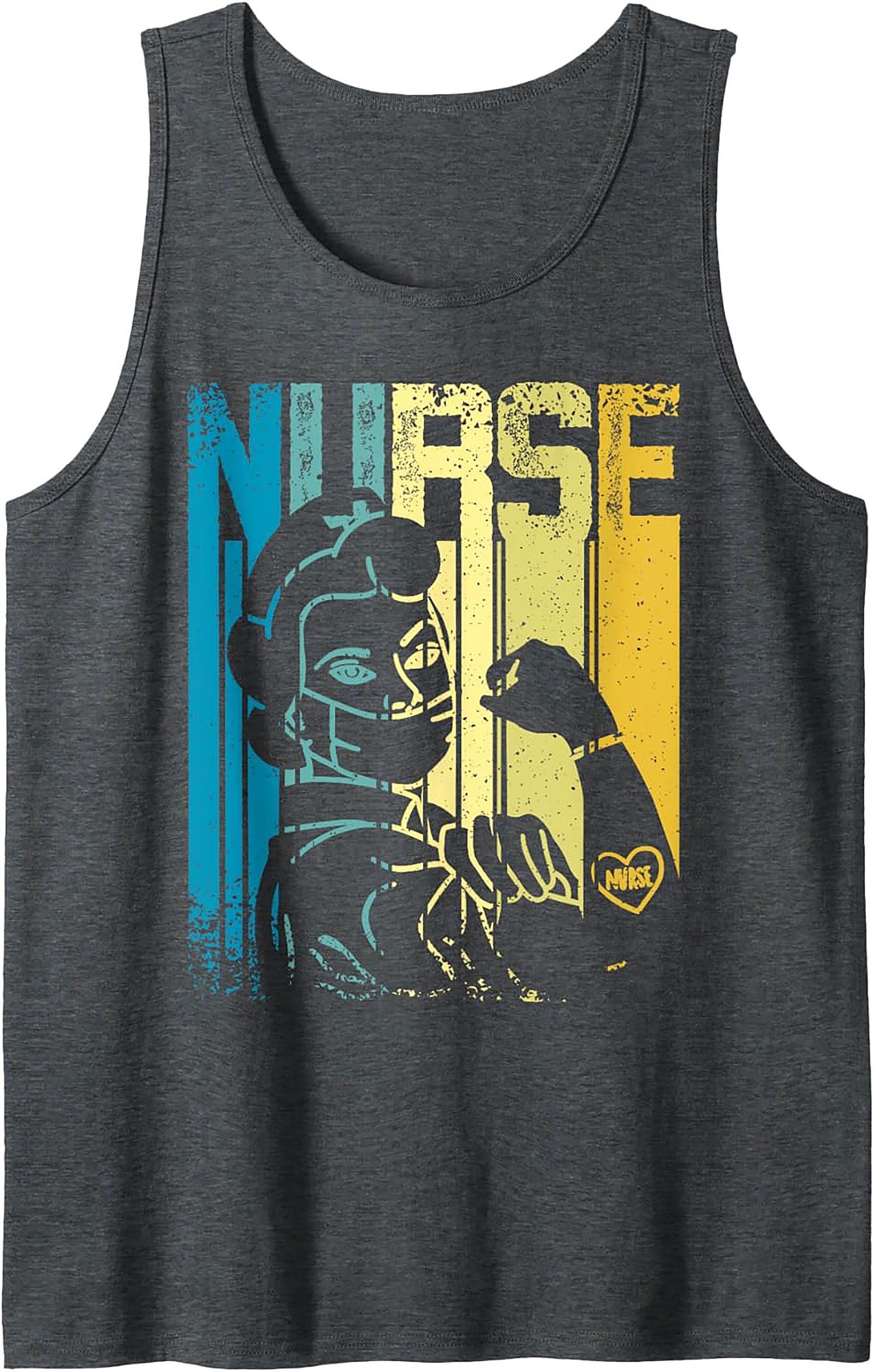 Retro Nurse Graphic Tank Top Vintage Healthcare Sleeveless Tee