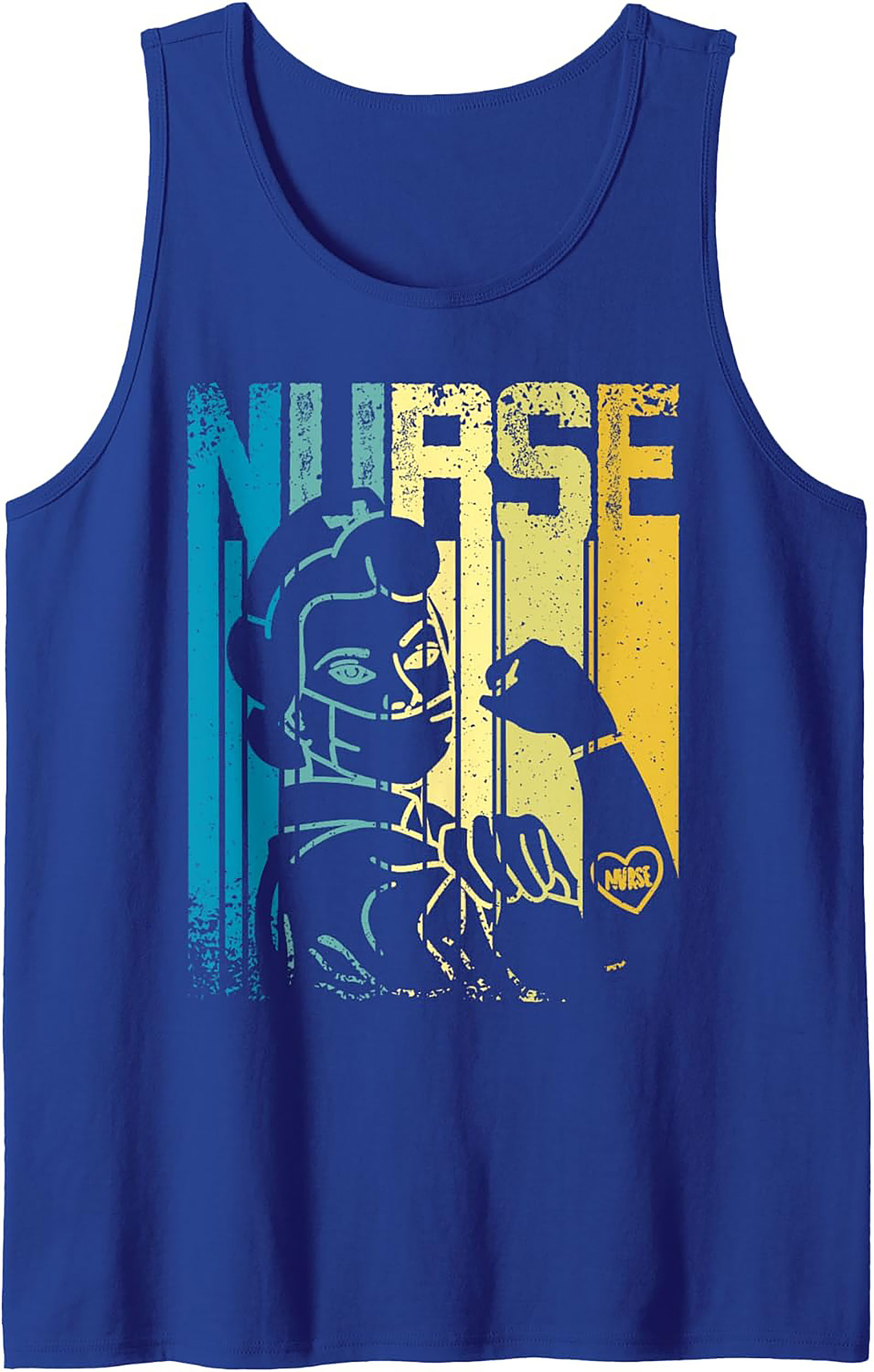 Retro Nurse Graphic Tank Top Vintage Healthcare Sleeveless Tee