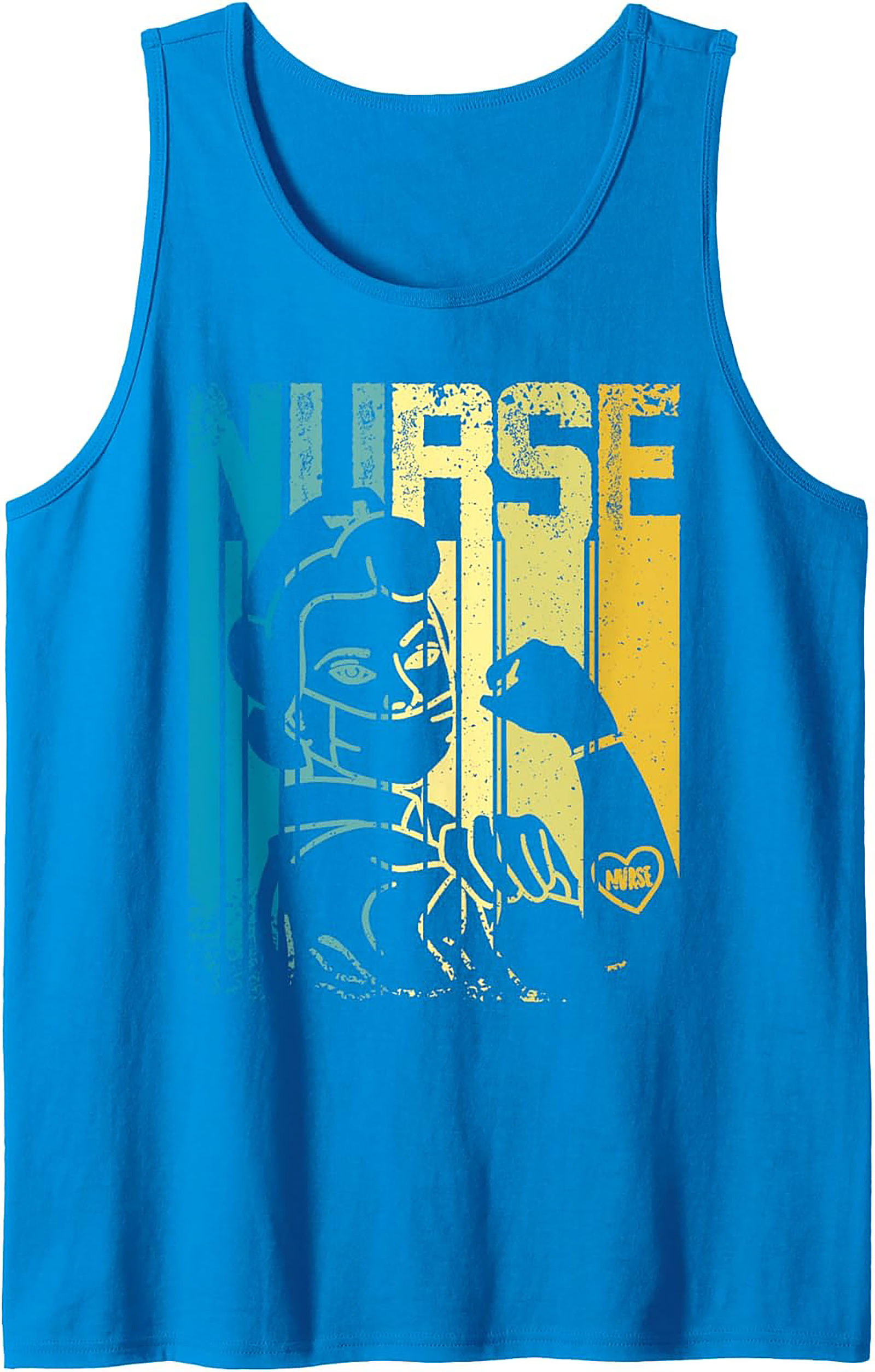 Retro Nurse Graphic Tank Top Vintage Healthcare Sleeveless Tee