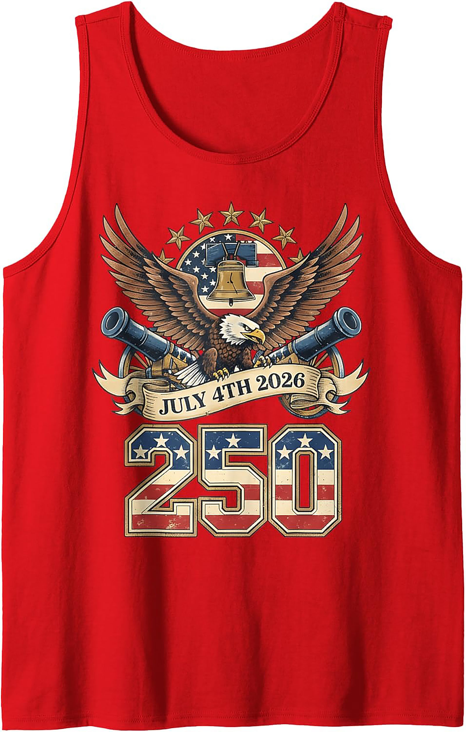 250th Anniversary July 4th 2026 Patriotic Tank Top