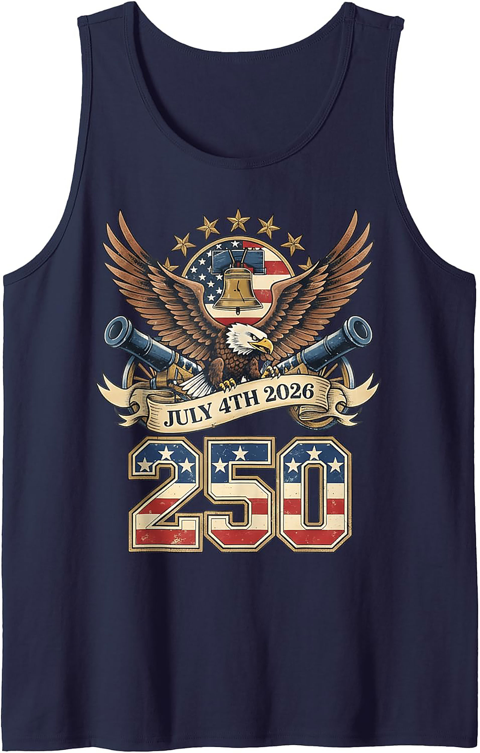 250th Anniversary July 4th 2026 Patriotic Tank Top