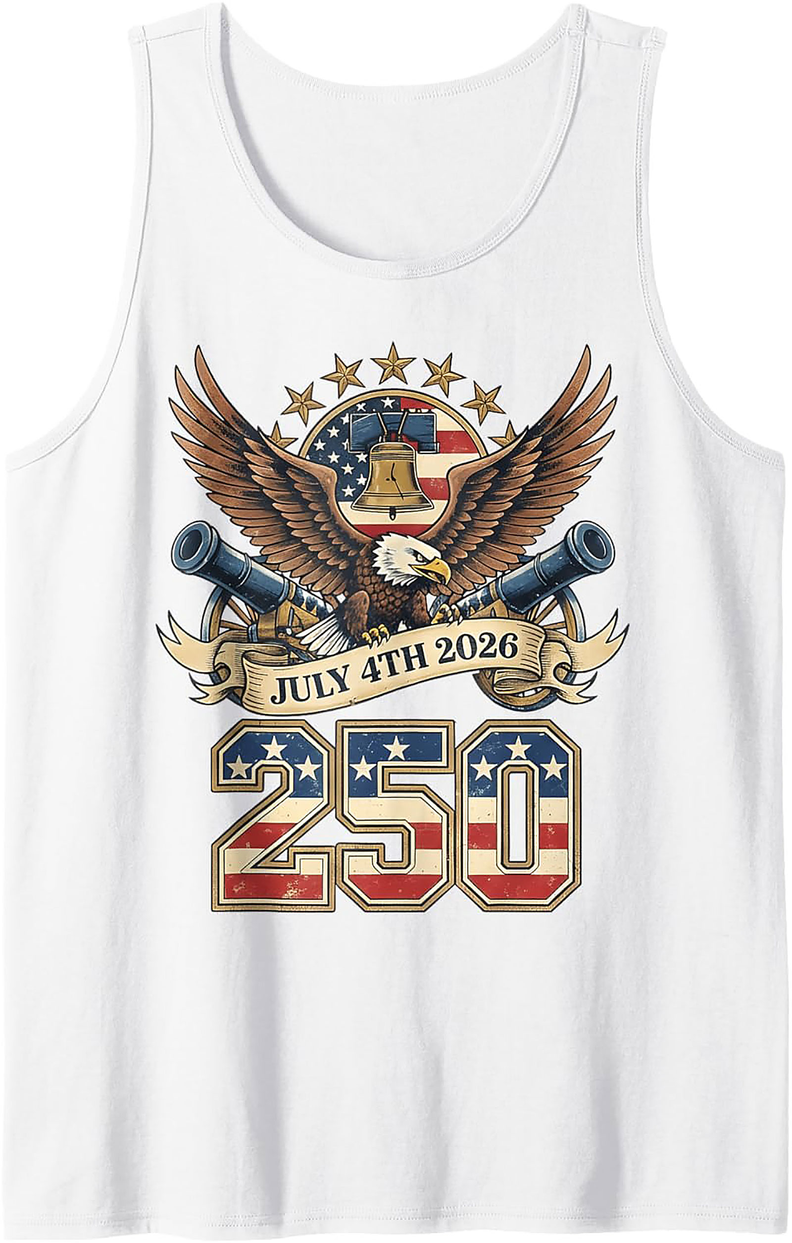 250th Anniversary July 4th 2026 Patriotic Tank Top