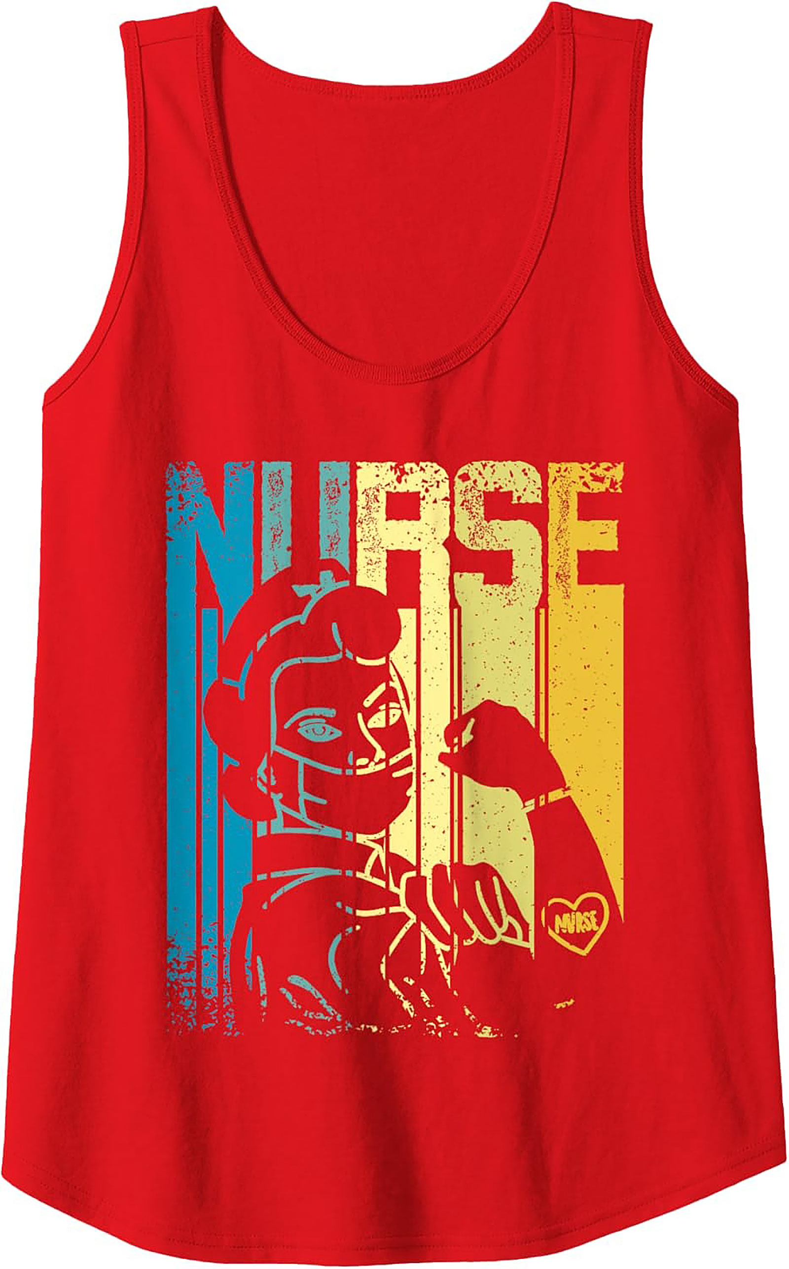 Retro Nurse Graphic Tank Top Vintage Healthcare Sleeveless Tee