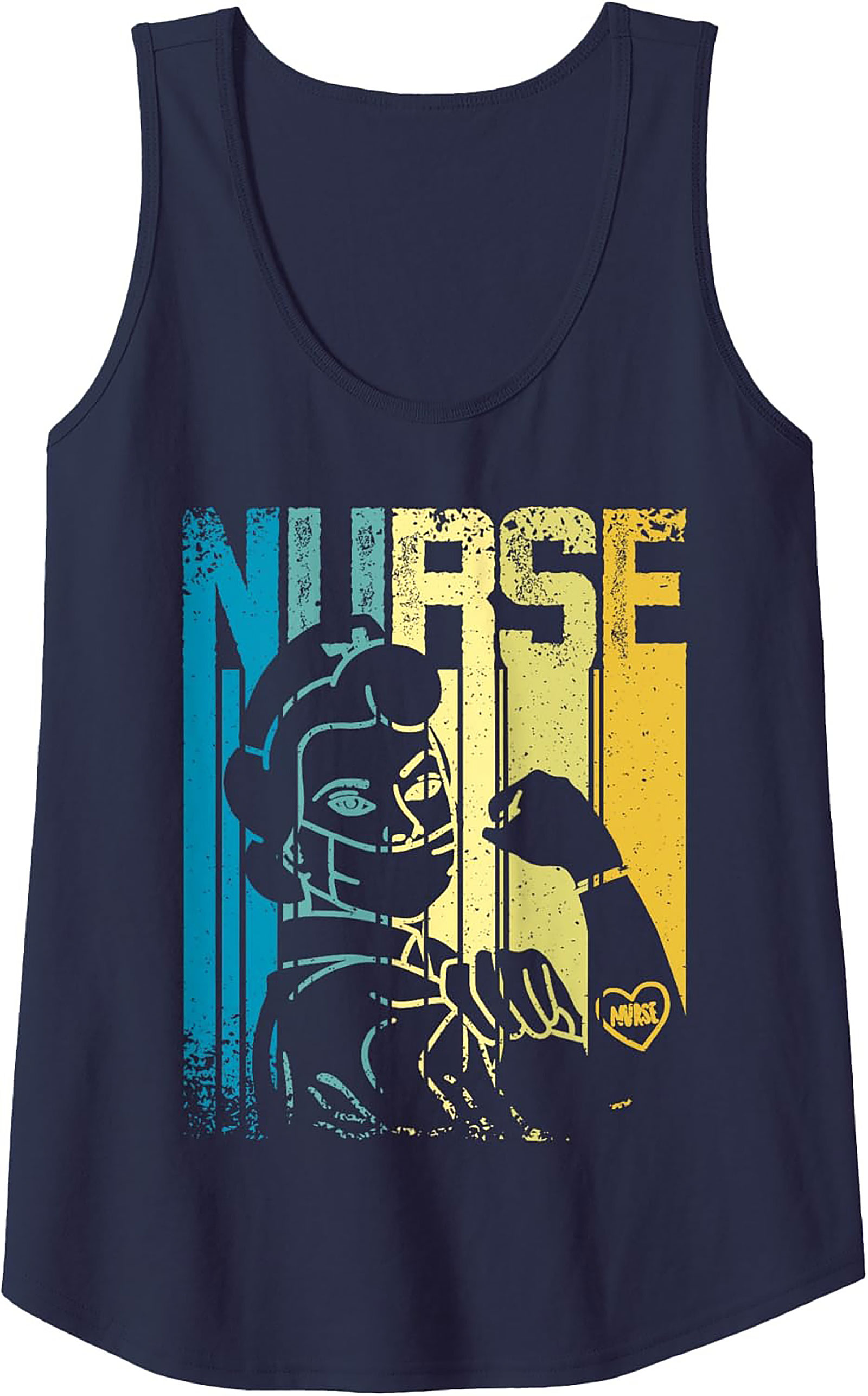 Retro Nurse Graphic Tank Top Vintage Healthcare Sleeveless Tee