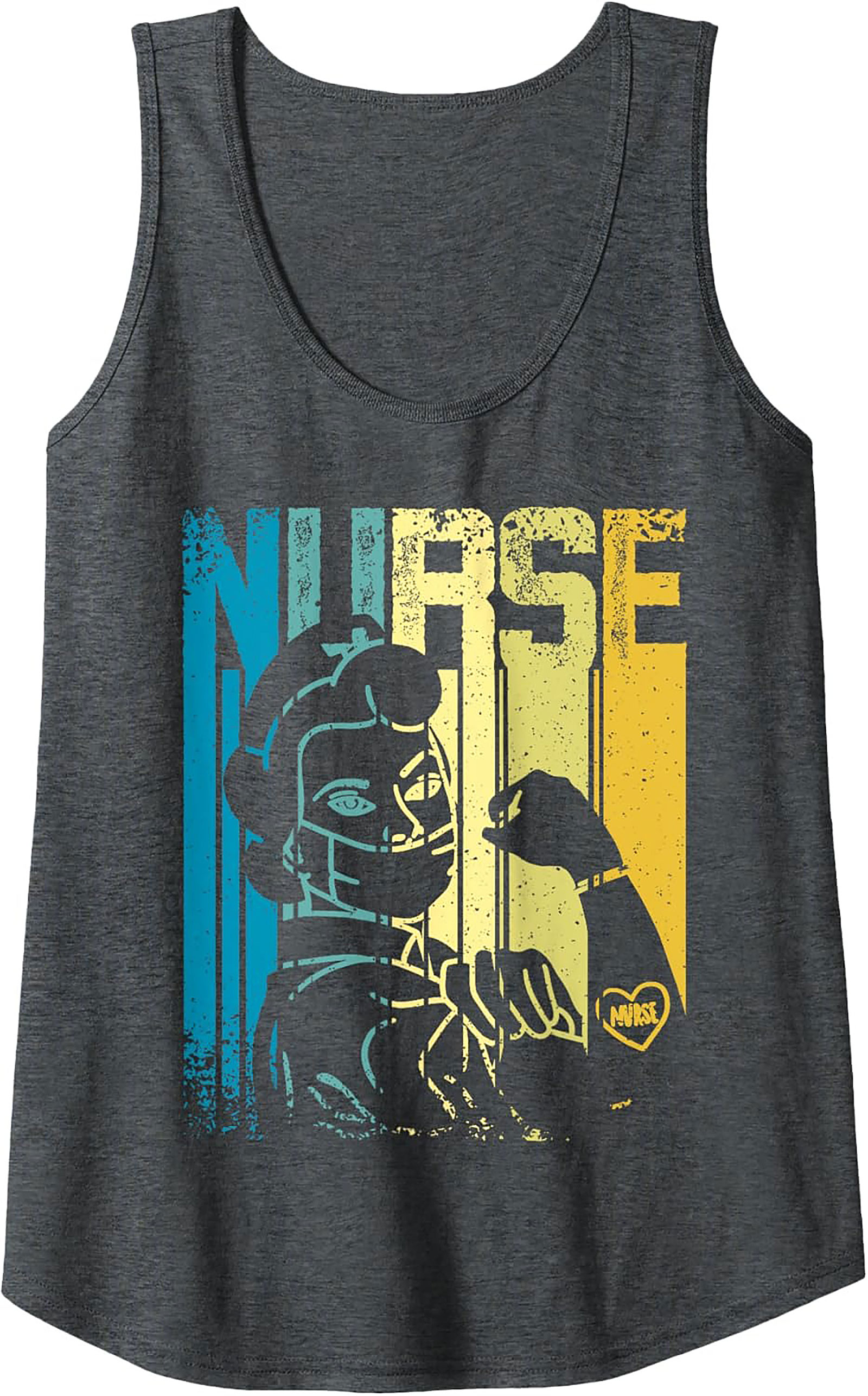 Retro Nurse Graphic Tank Top Vintage Healthcare Sleeveless Tee