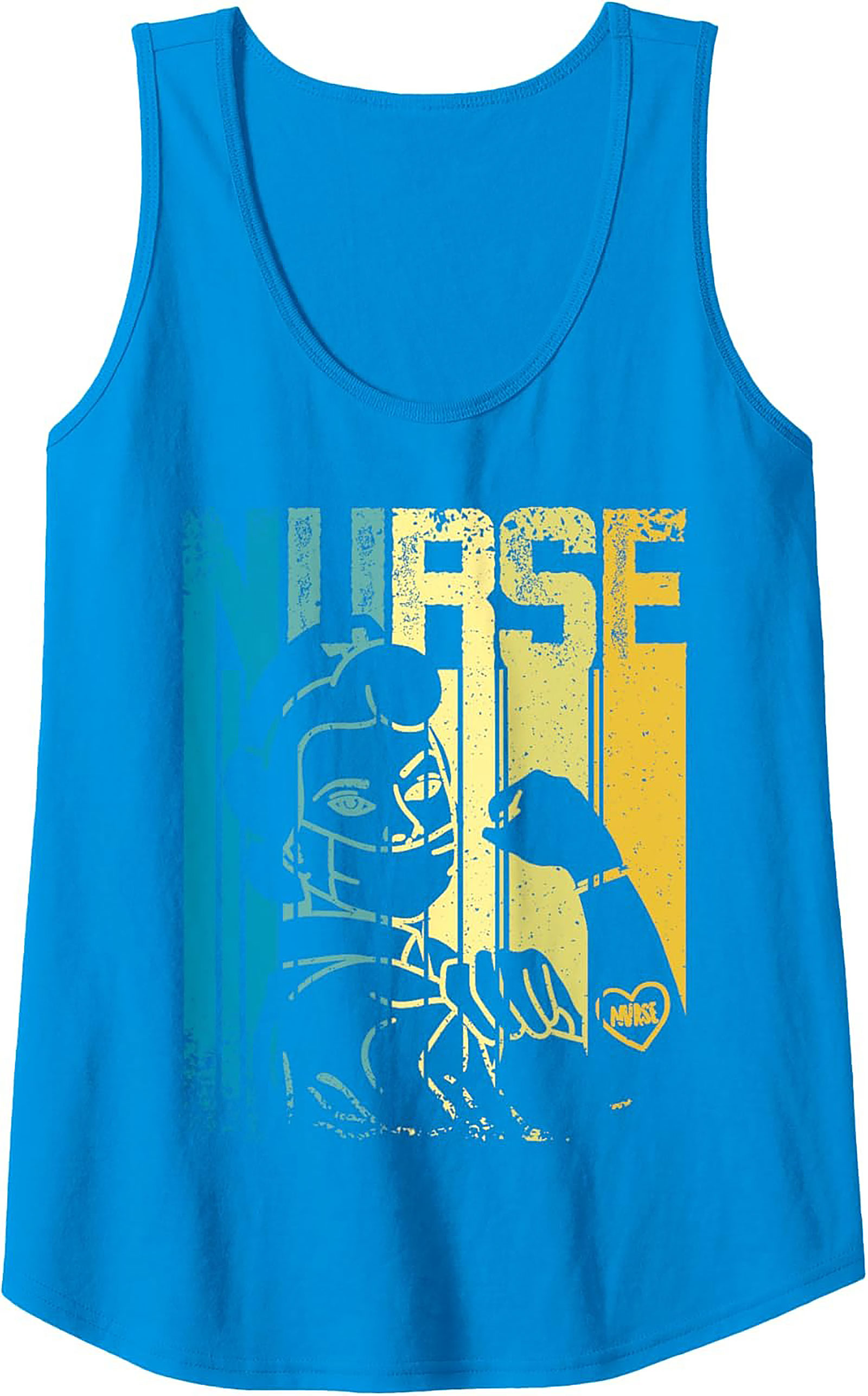 Retro Nurse Graphic Tank Top Vintage Healthcare Sleeveless Tee