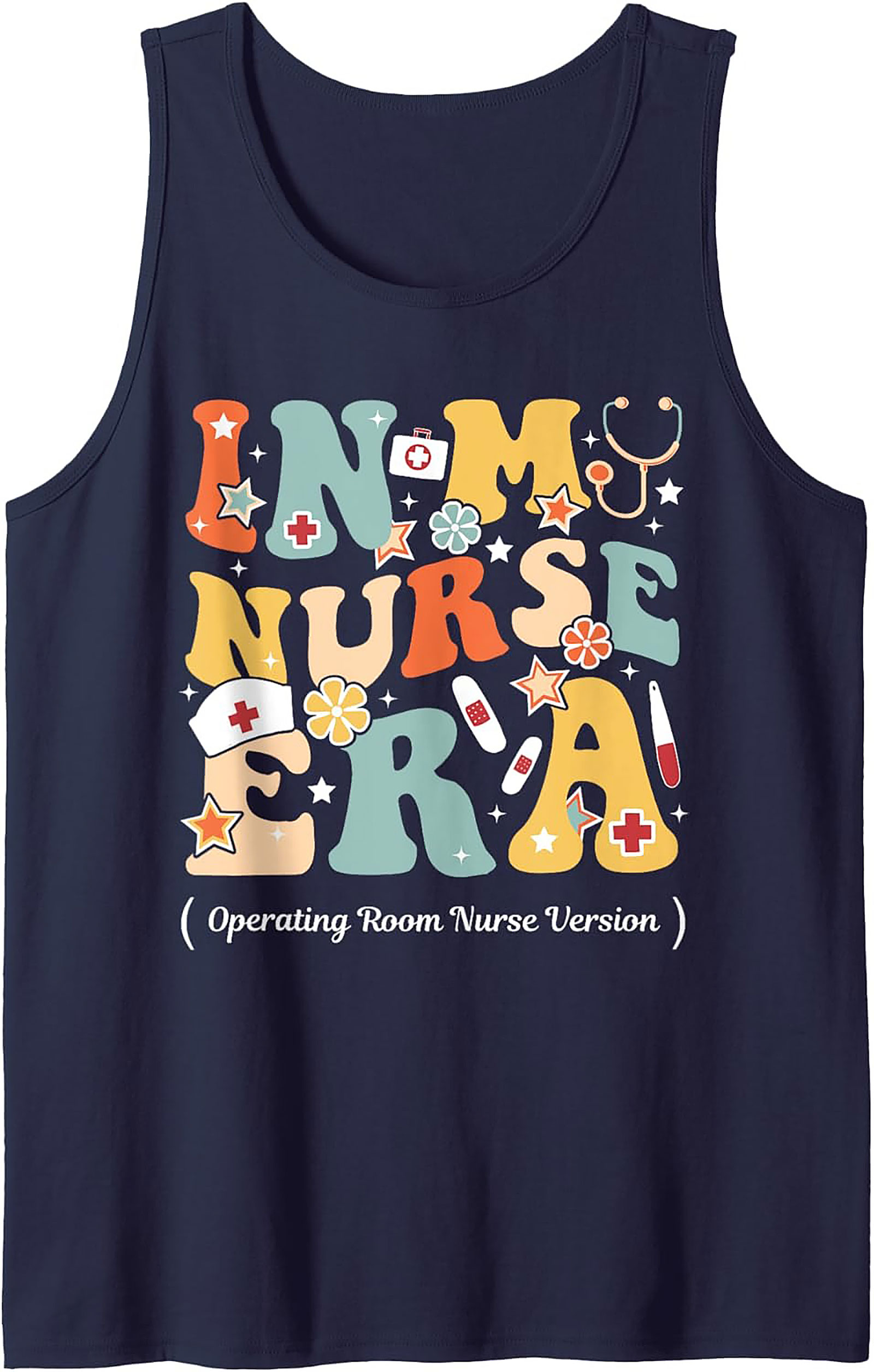 OR Nurse Era Tank Top Retro Operating Room Graphic Tank