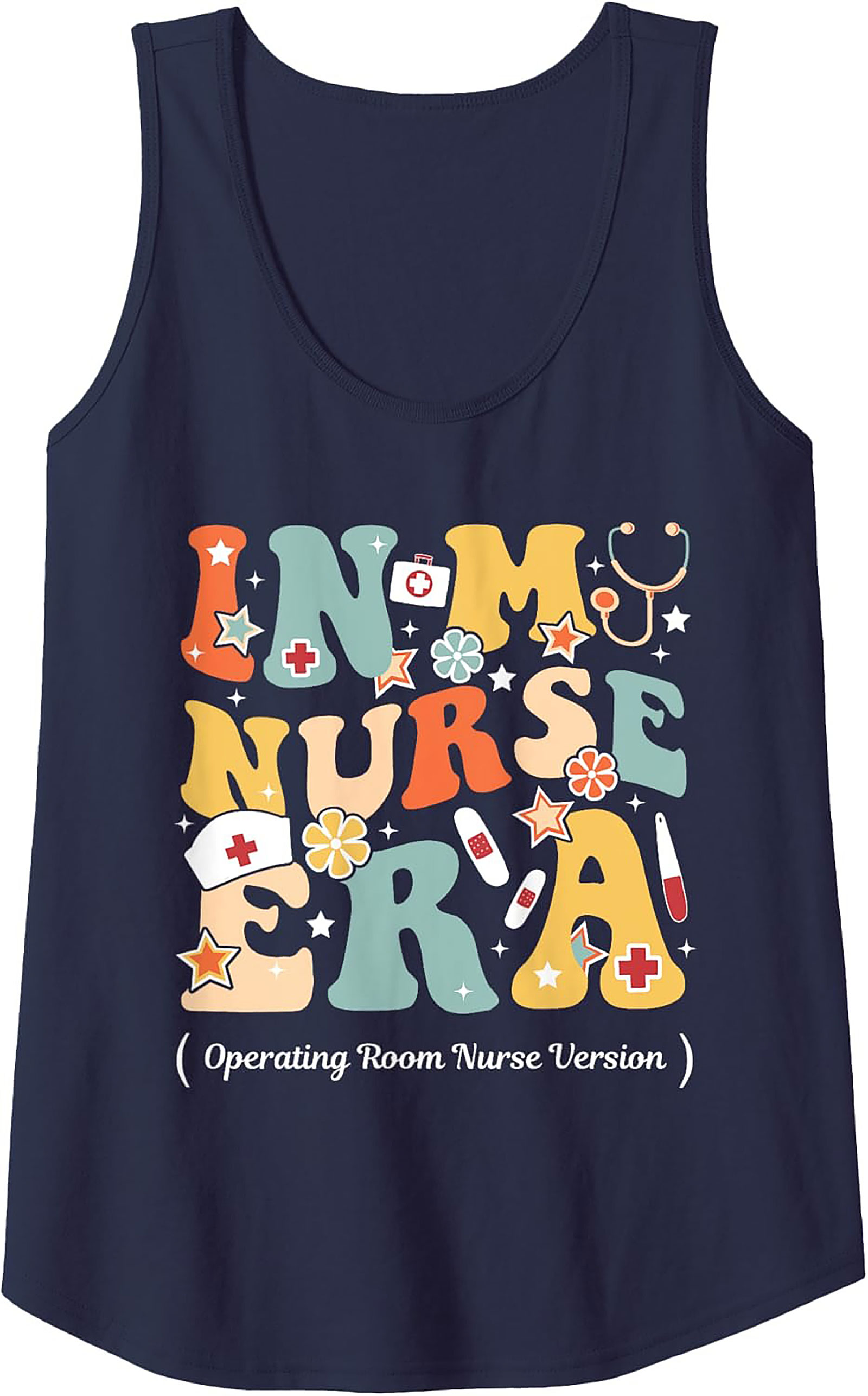OR Nurse Era Tank Top Retro Operating Room Graphic Tank