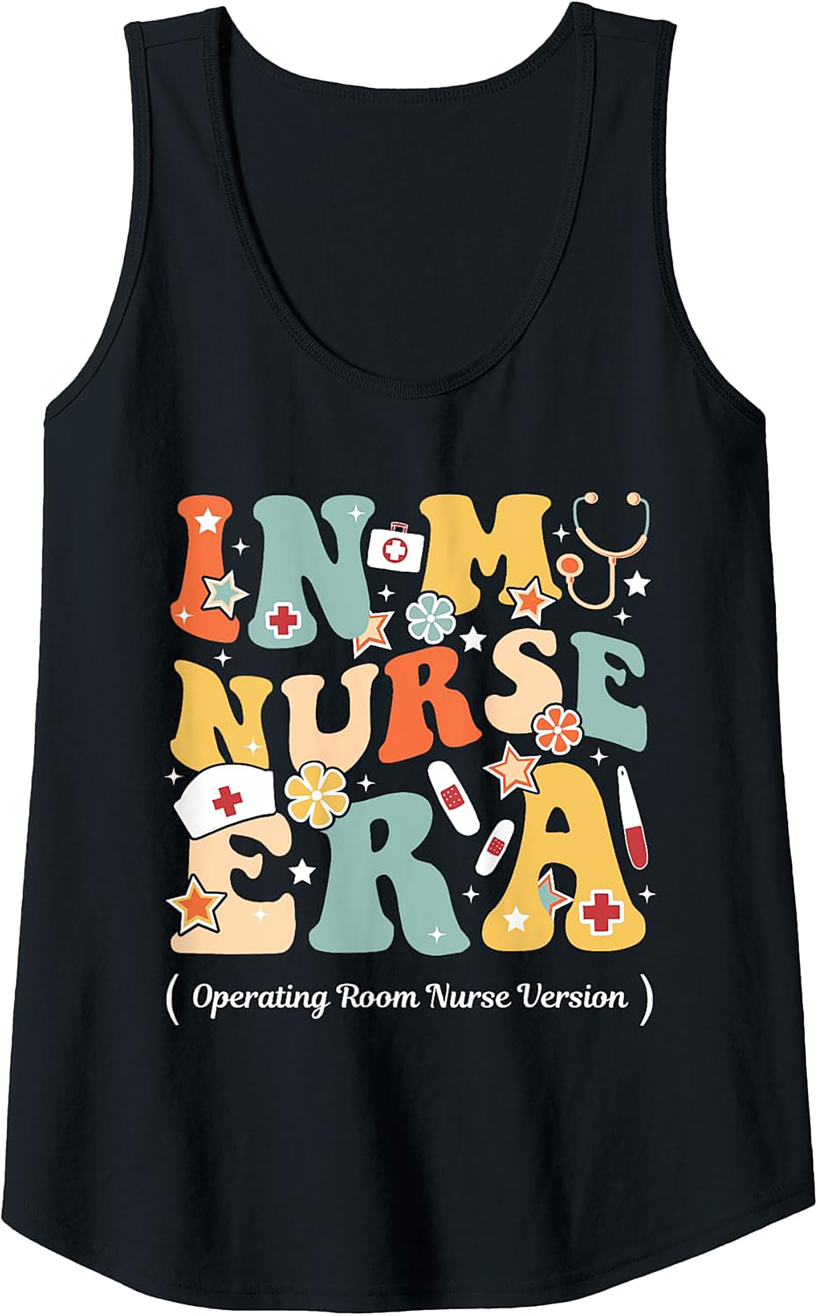 OR Nurse Era Tank Top Retro Operating Room Graphic Tank