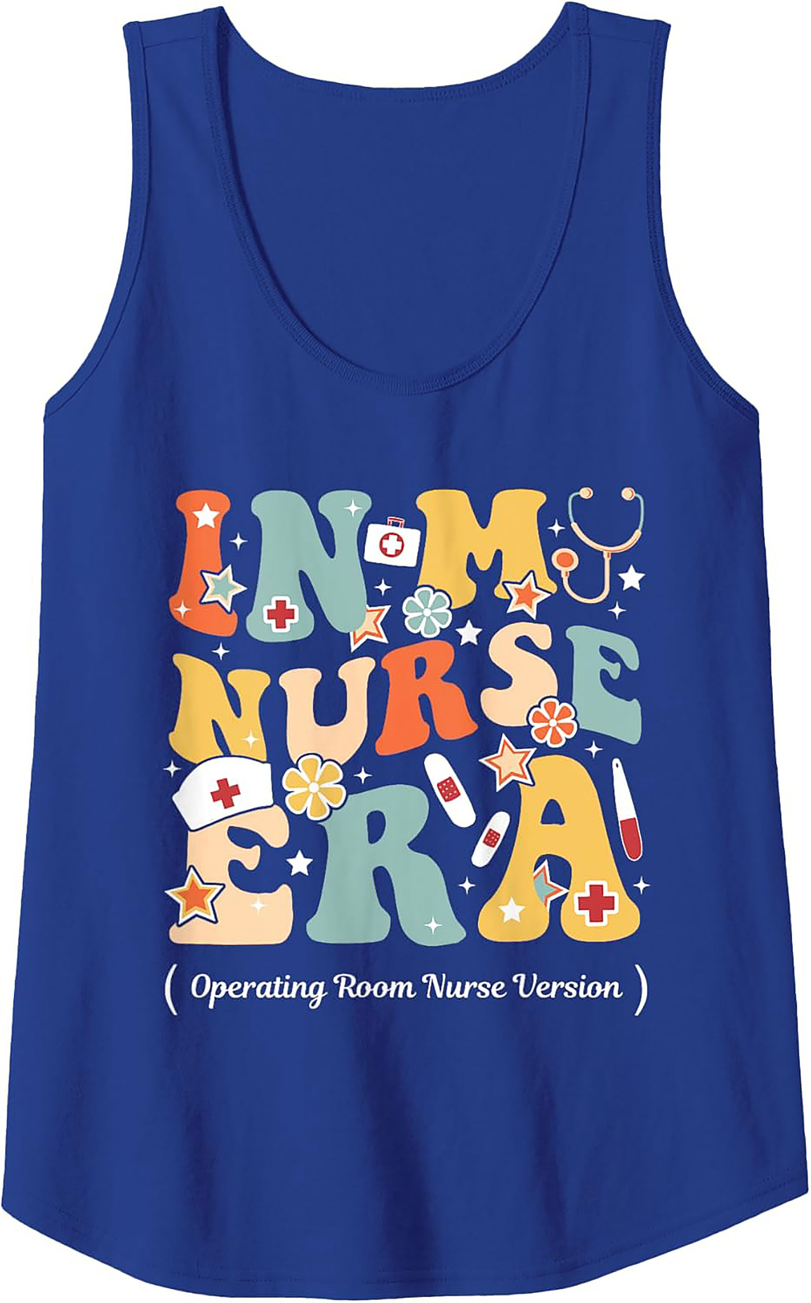 OR Nurse Era Tank Top Retro Operating Room Graphic Tank