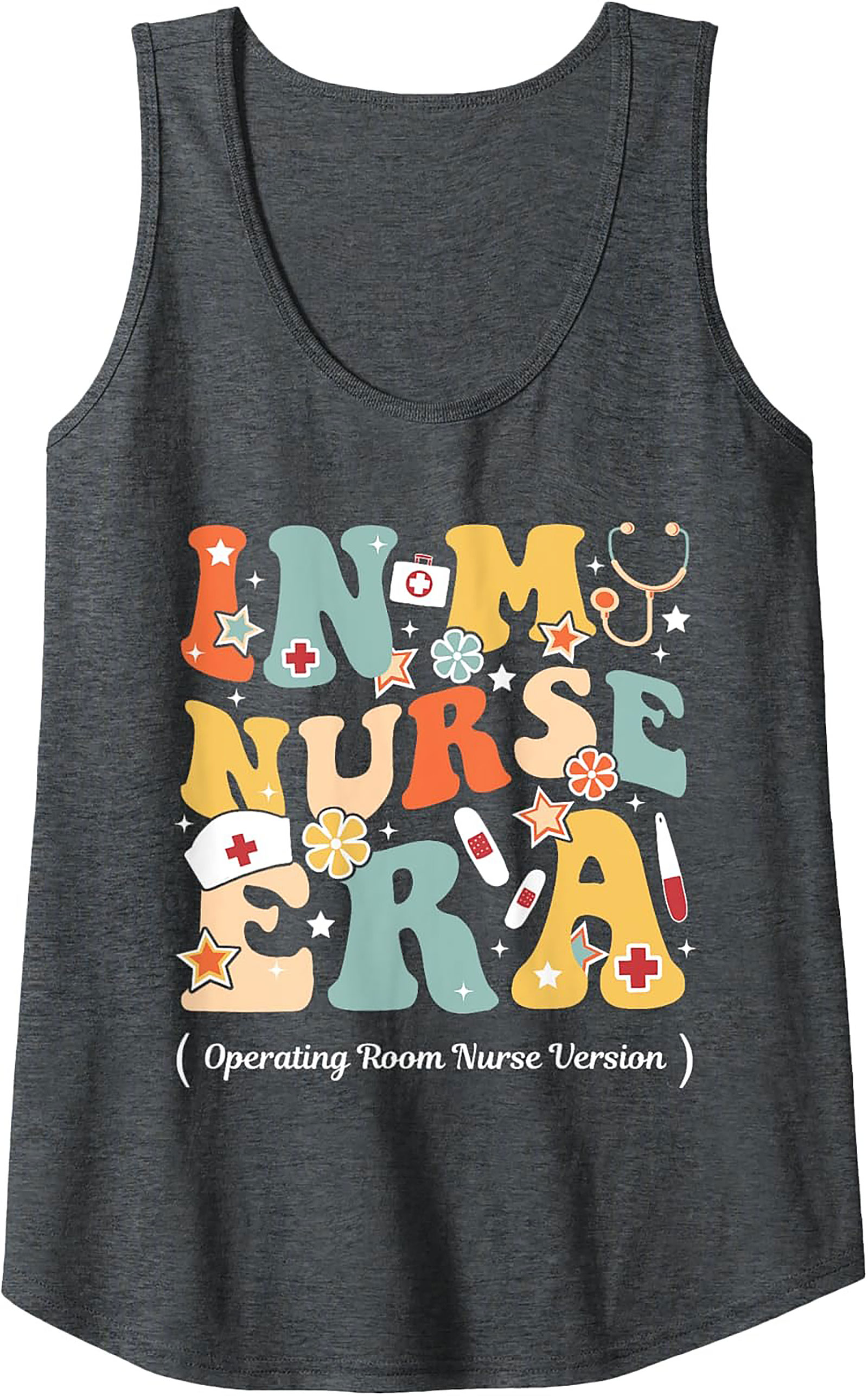 OR Nurse Era Tank Top Retro Operating Room Graphic Tank