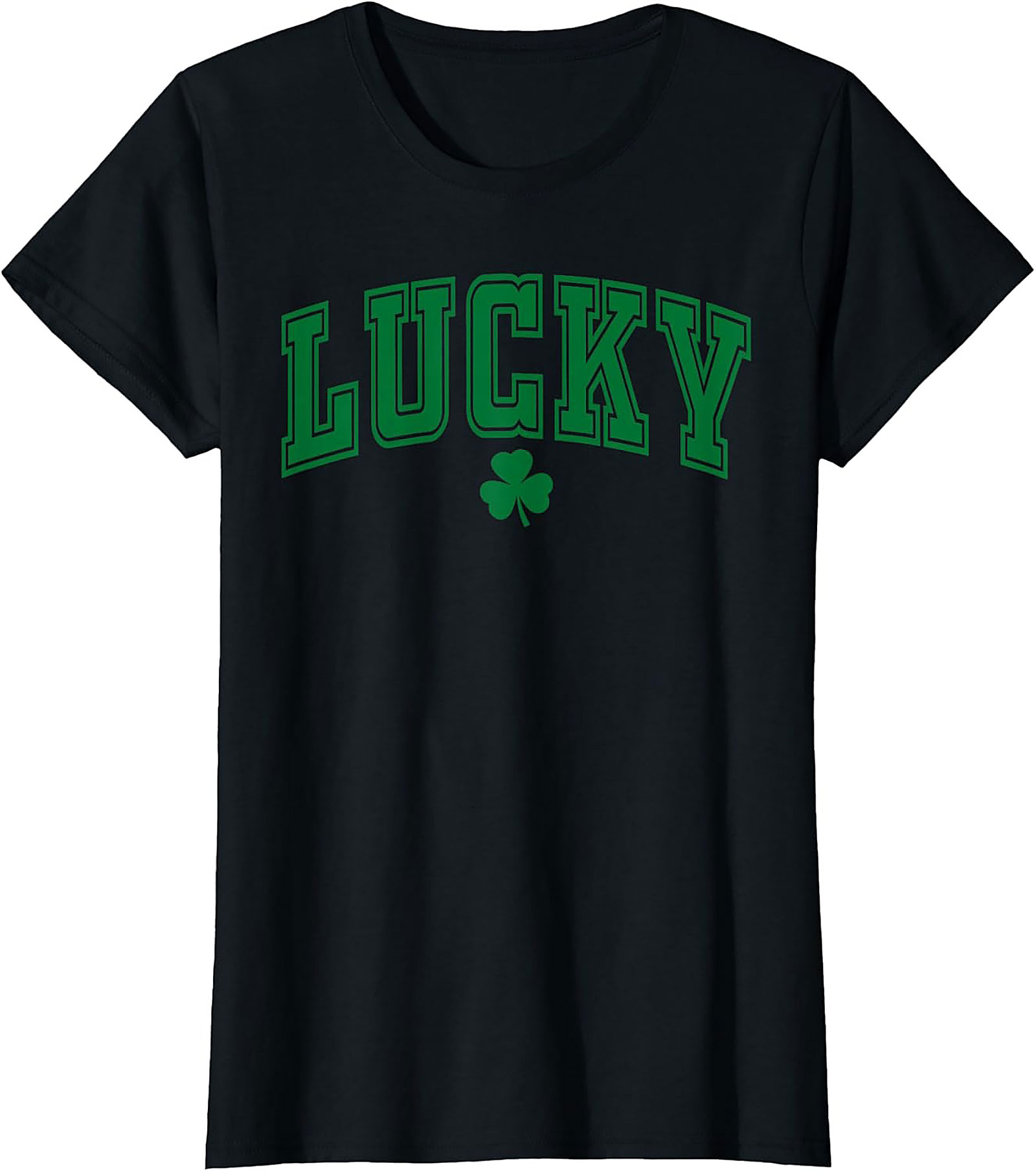 Lucky St. Patrick's Day T-shirt | Varsity Clover Graphic Tee