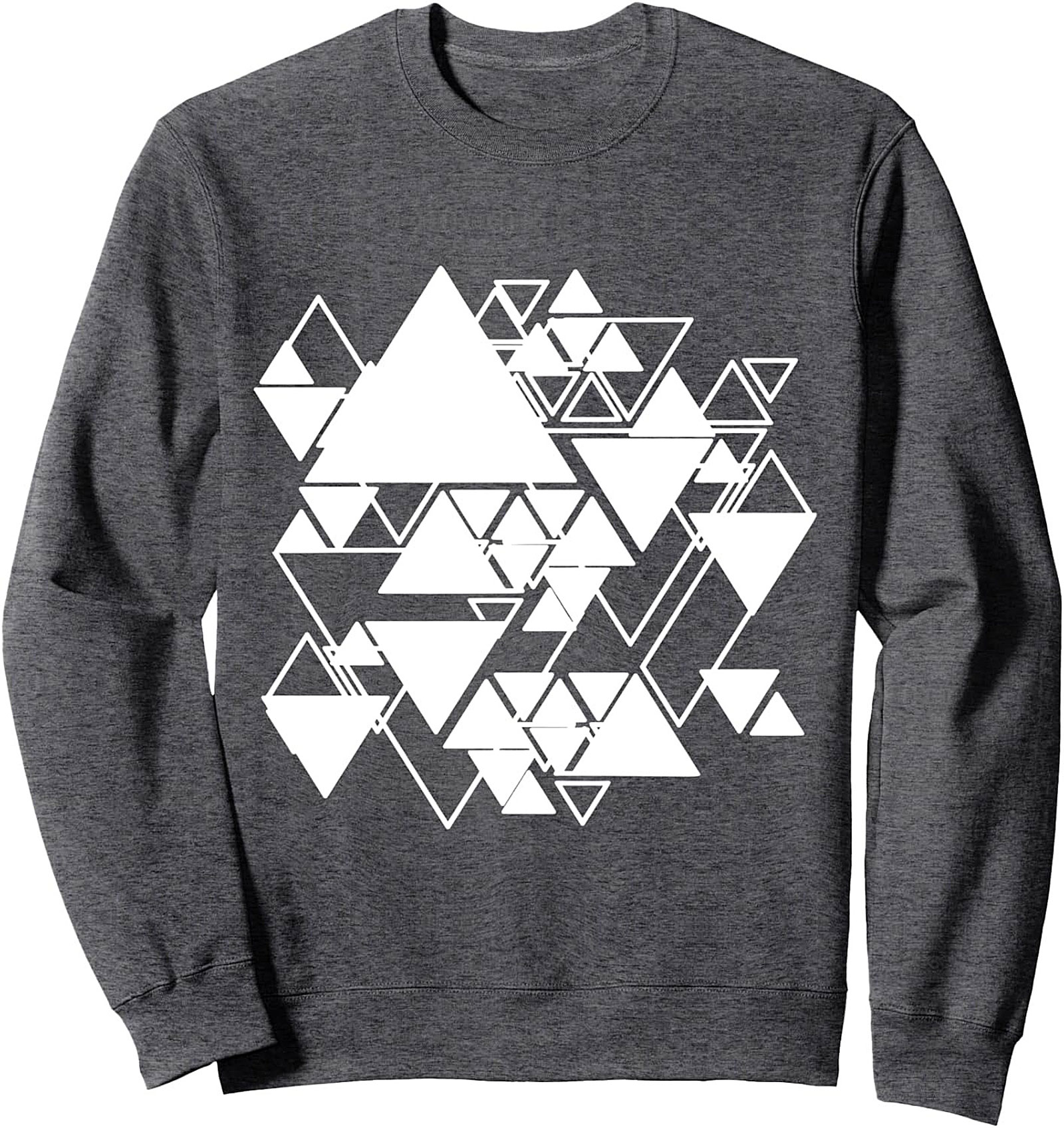 Abstract Geometric Triangle Graphic Sweatshirt