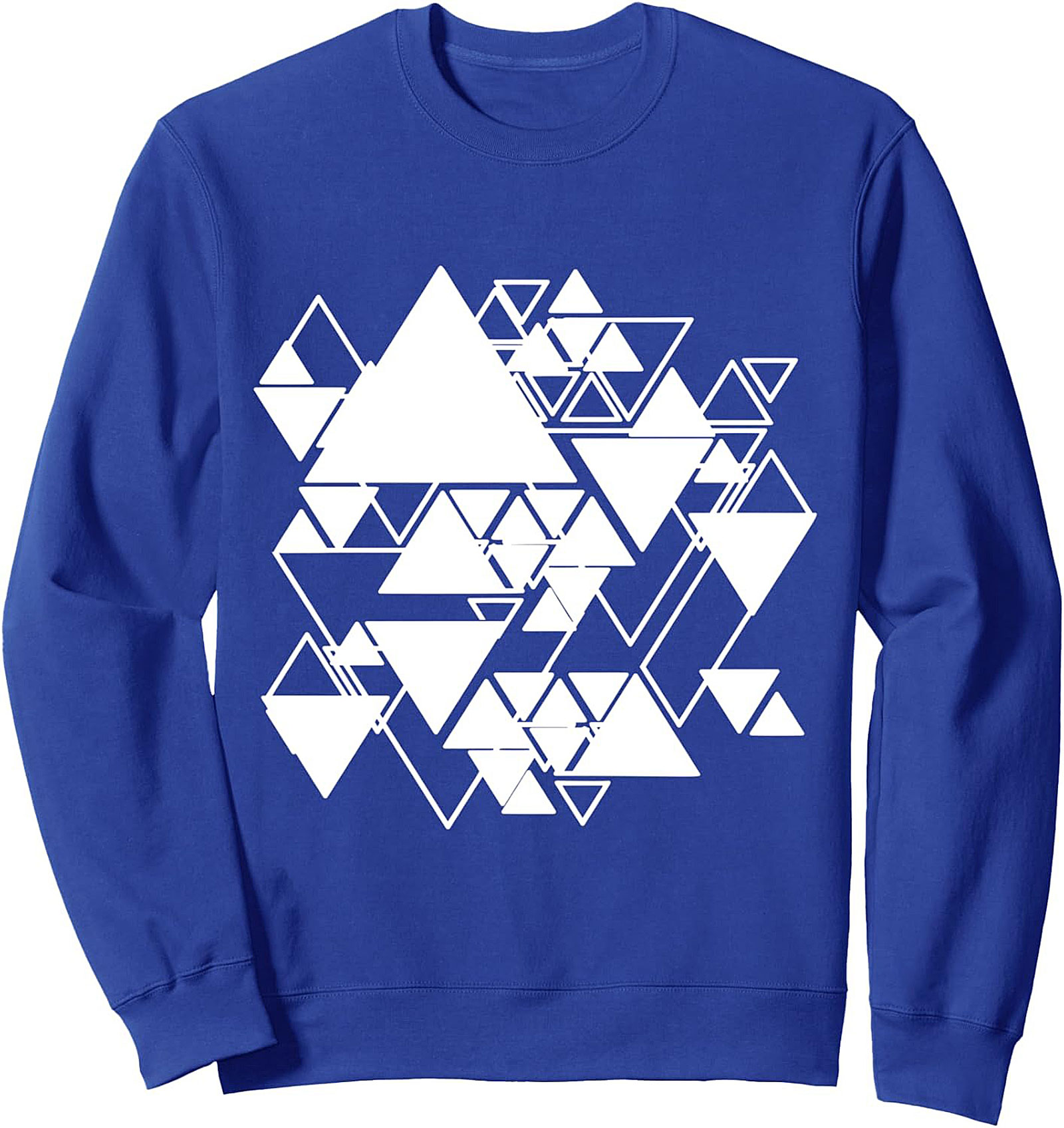 Abstract Geometric Triangle Graphic Sweatshirt