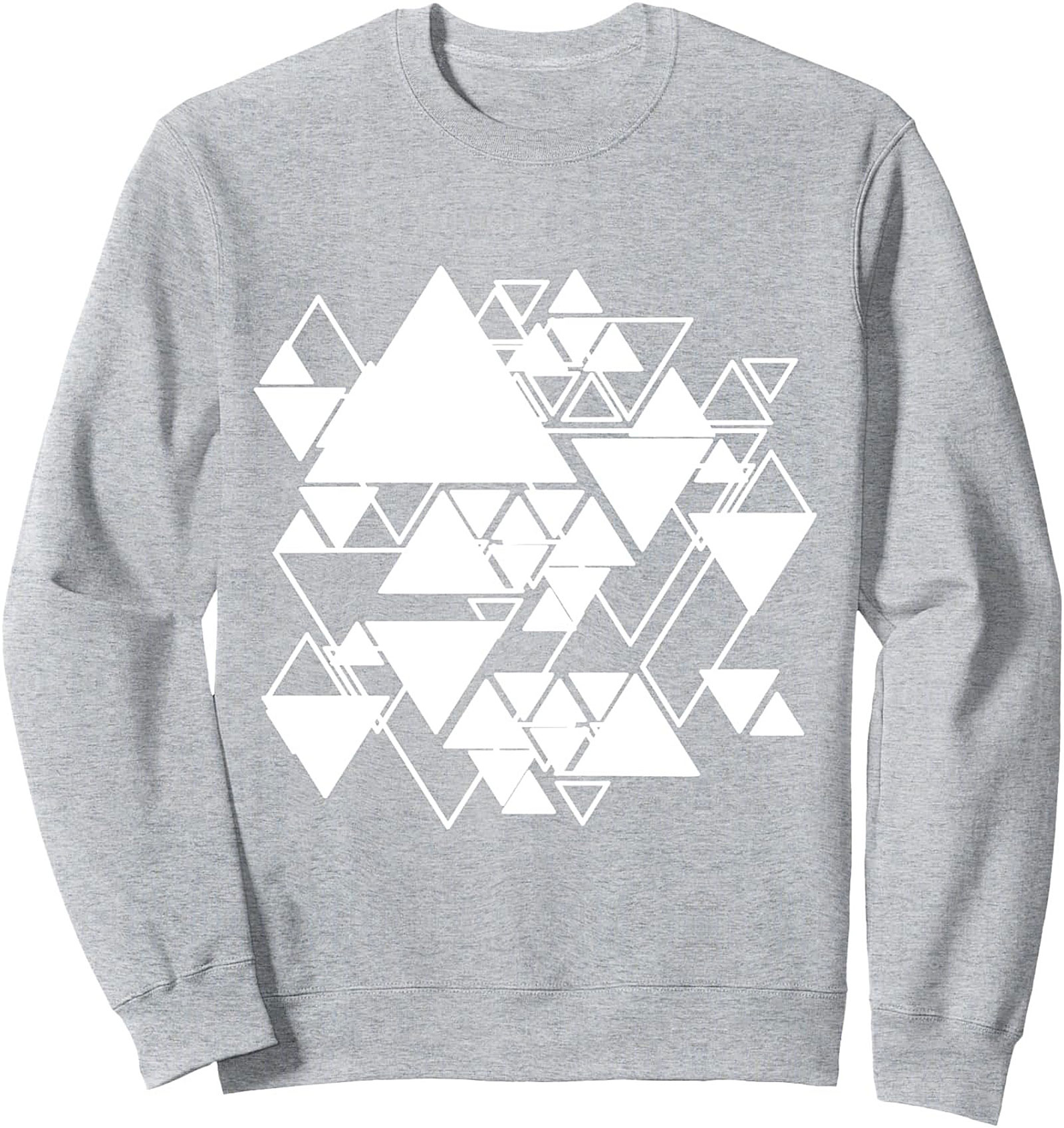 Abstract Geometric Triangle Graphic Sweatshirt