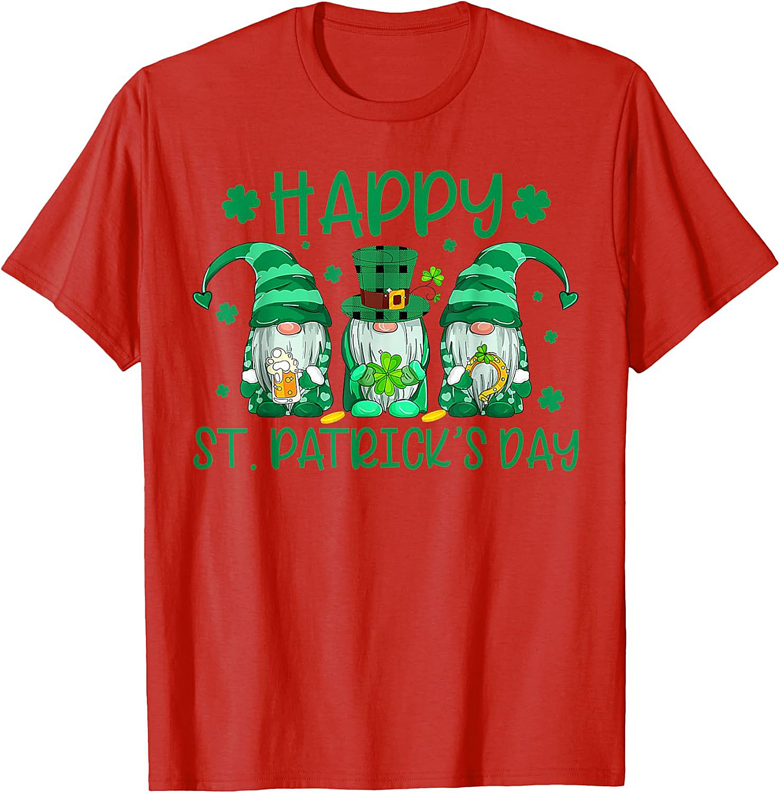 Happy St. Patrick's Day Gnome T-Shirt | Lucky Irish Graphic Tee