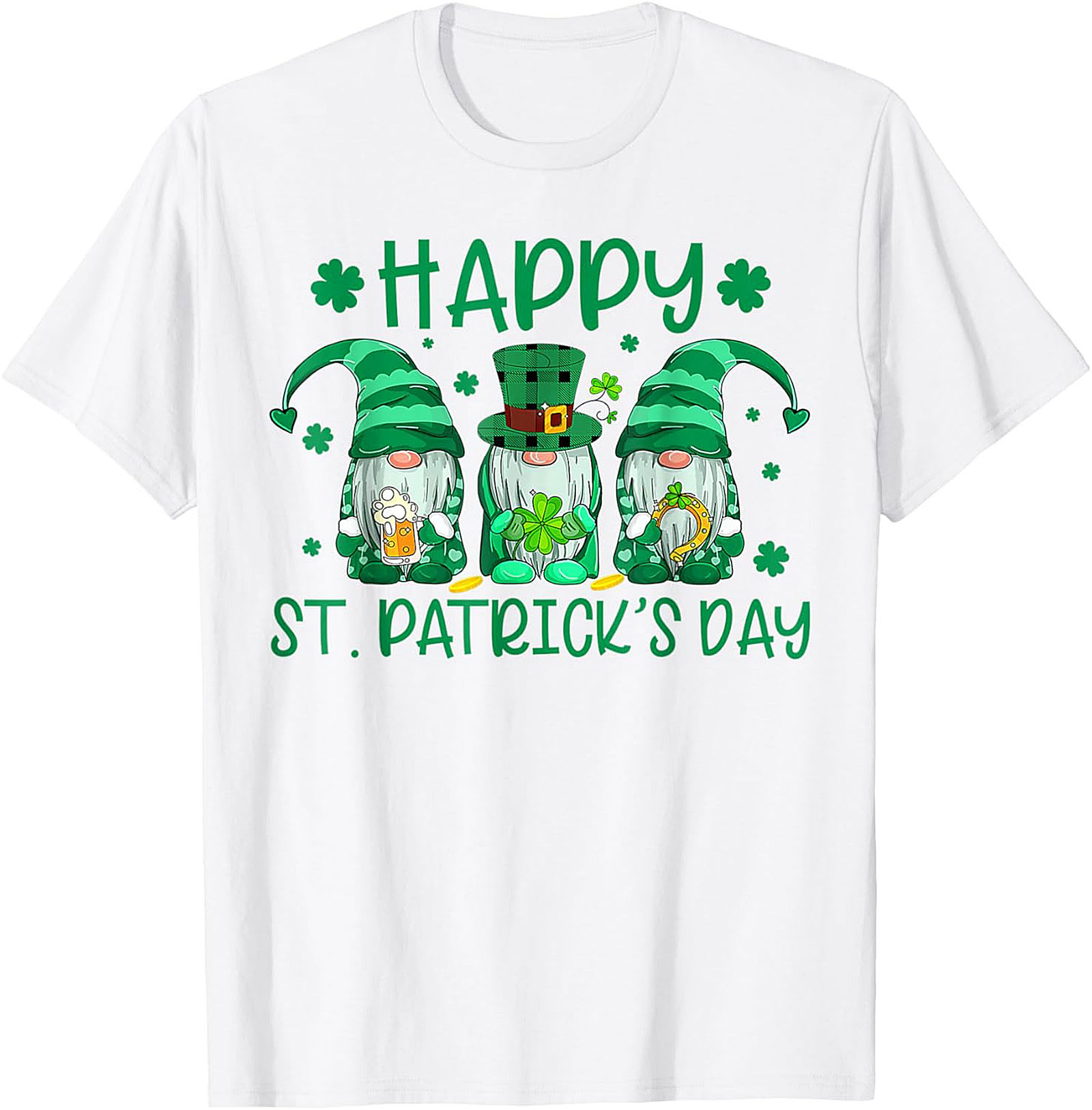 Happy St. Patrick's Day Gnome T-Shirt | Lucky Irish Graphic Tee