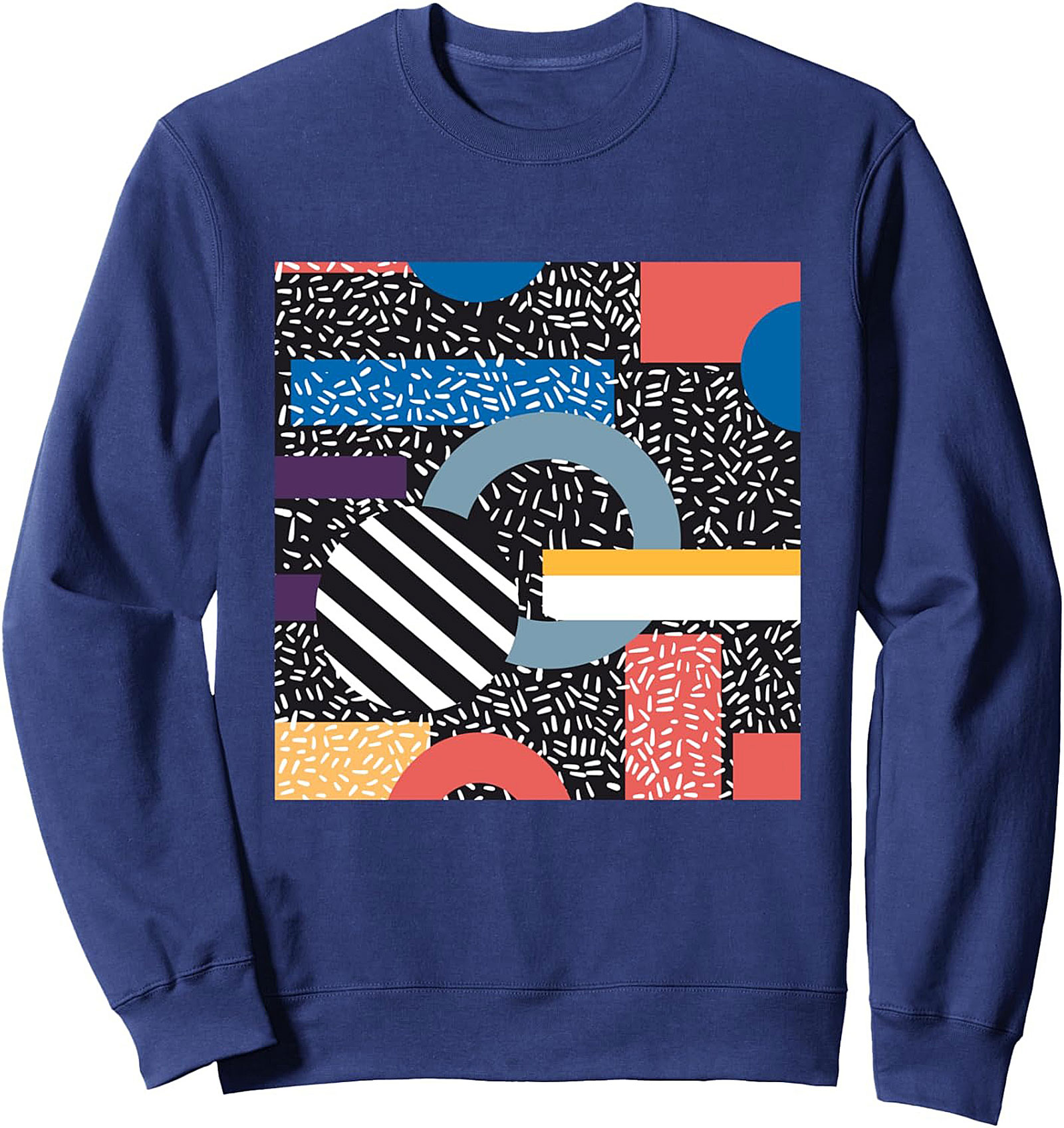 Retro Memphis Pop Art Graphic Sweatshirt
