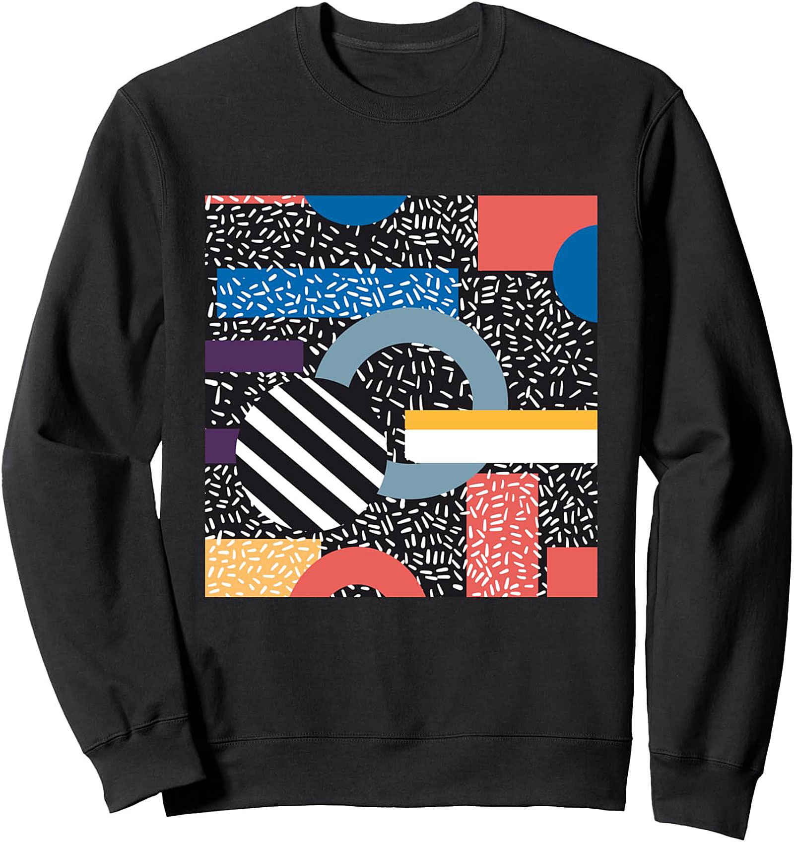 Retro Memphis Pop Art Graphic Sweatshirt